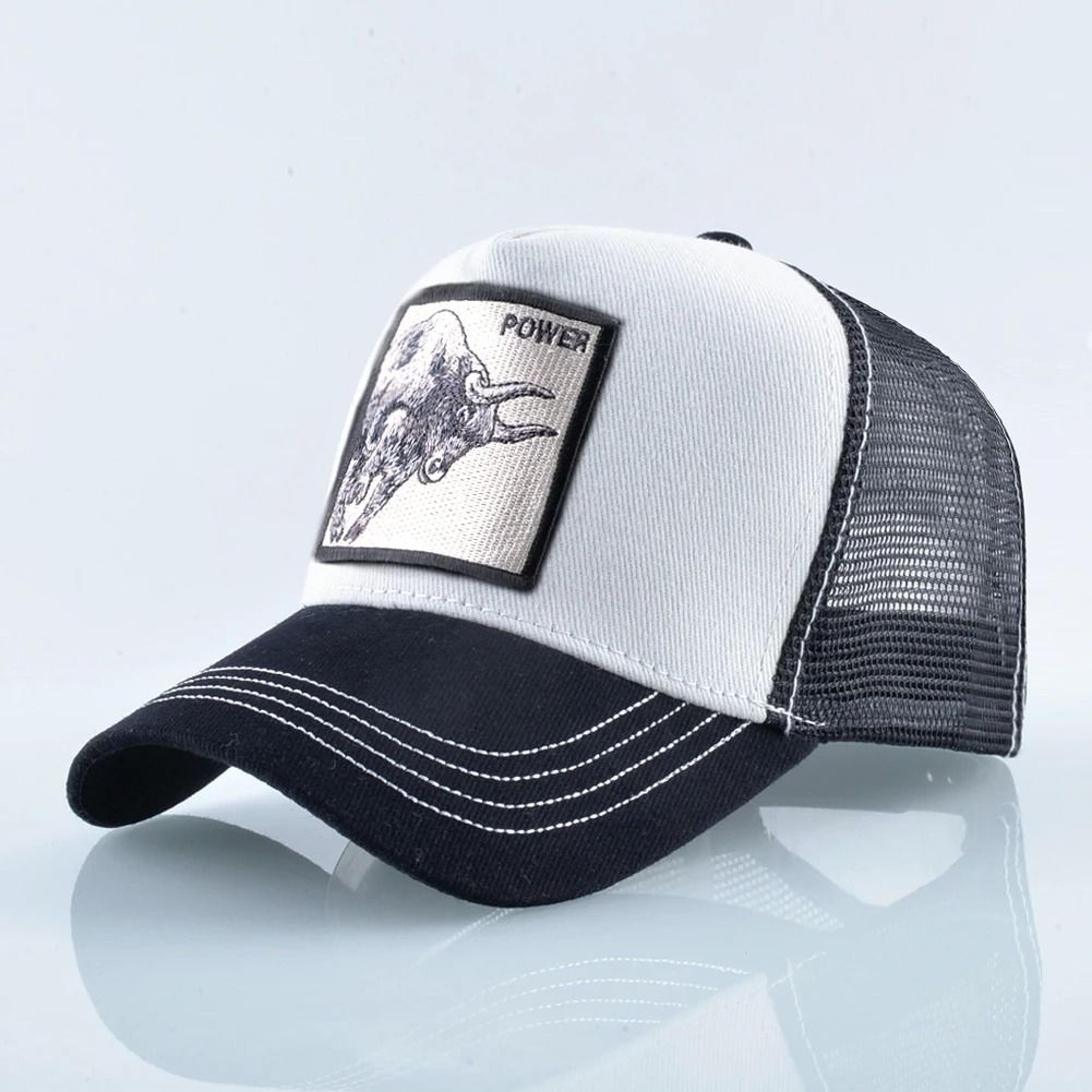 Embroidery Bull Patch Breathable Mesh Snapback Trucker Hat 13