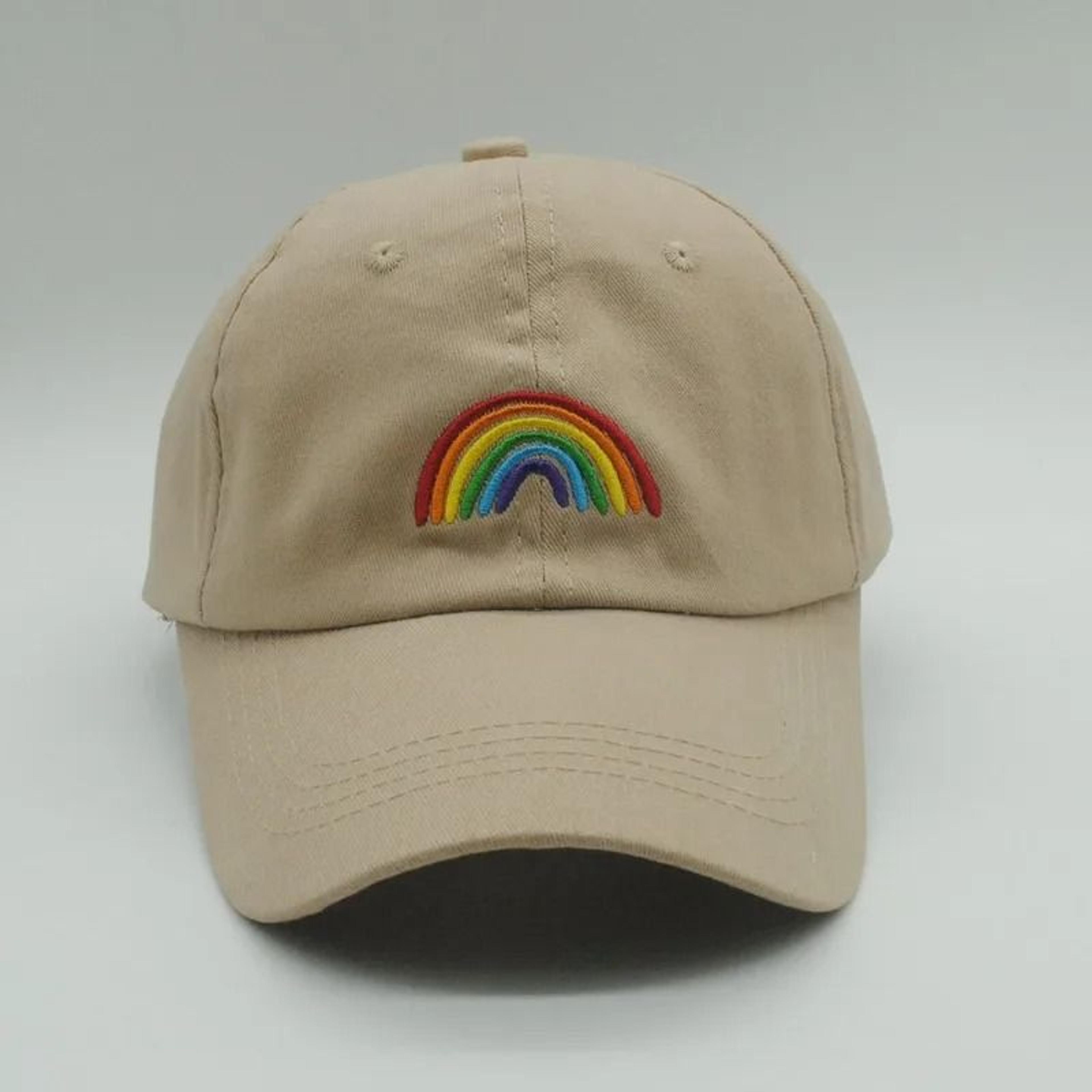 Unisex Rainbow Embroidered Adjustable Baseball Cap 3