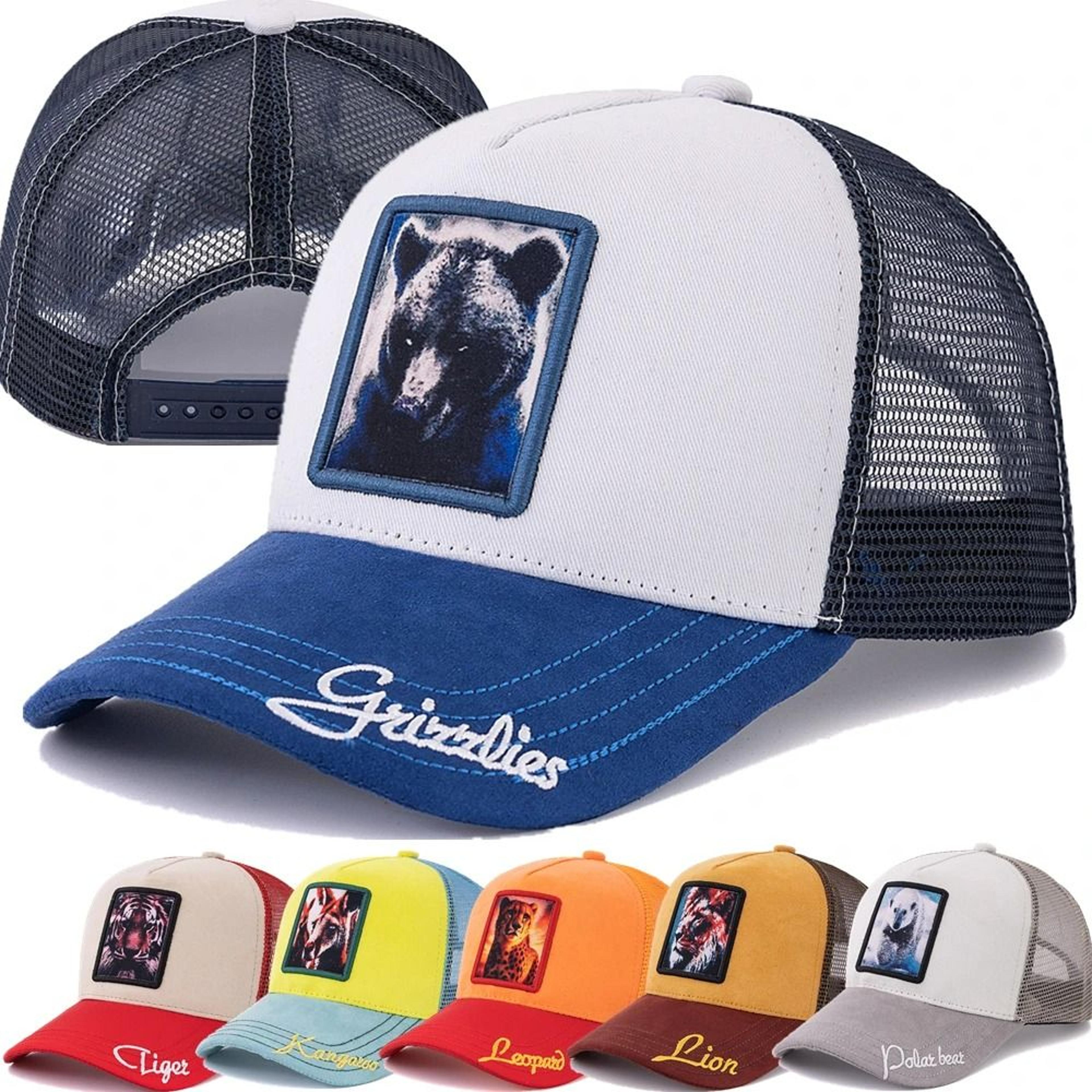 Unisex Grizzlies Pattern Patch Suede Trucker Hat 0