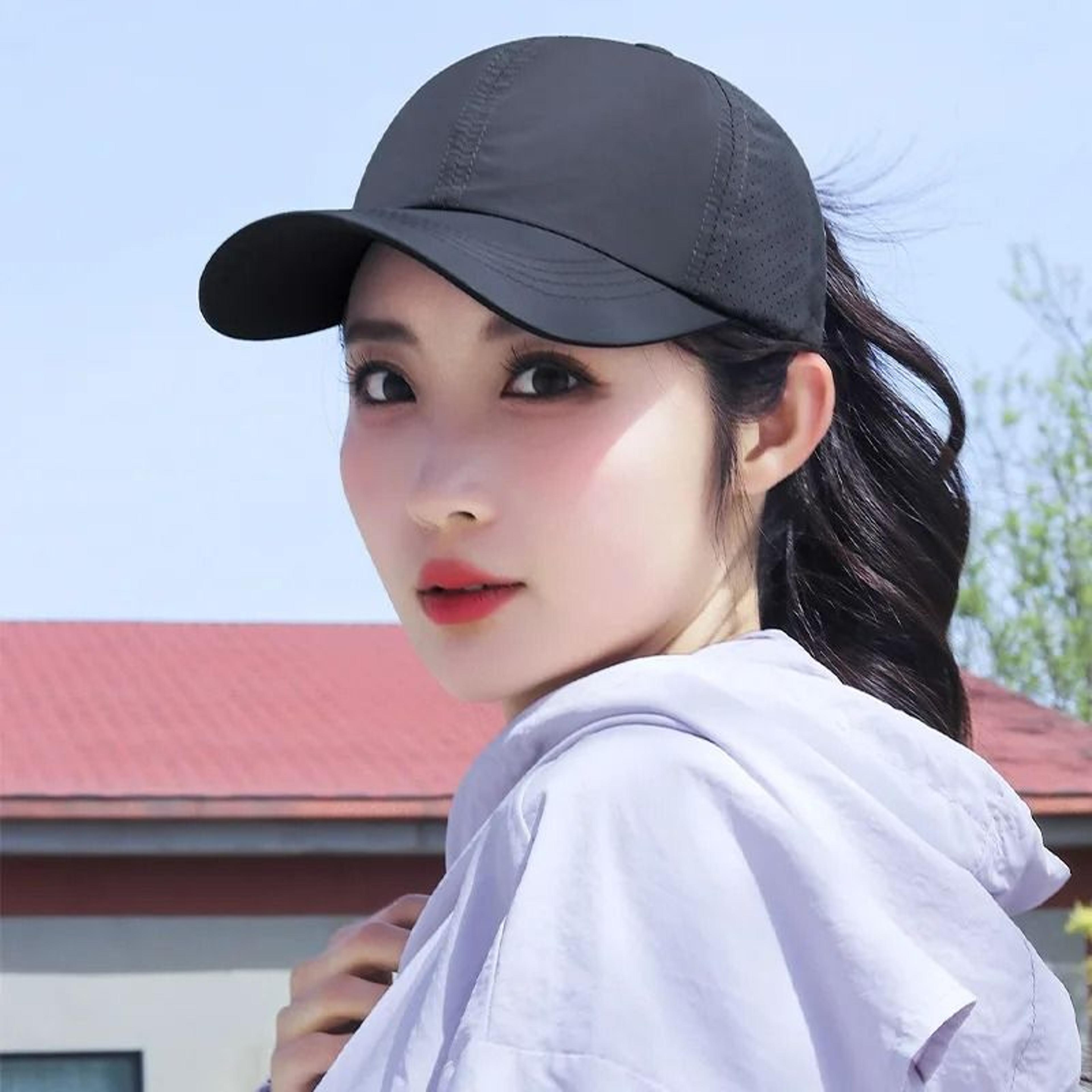 women's high ponytail quick-dry mesh baseball cap