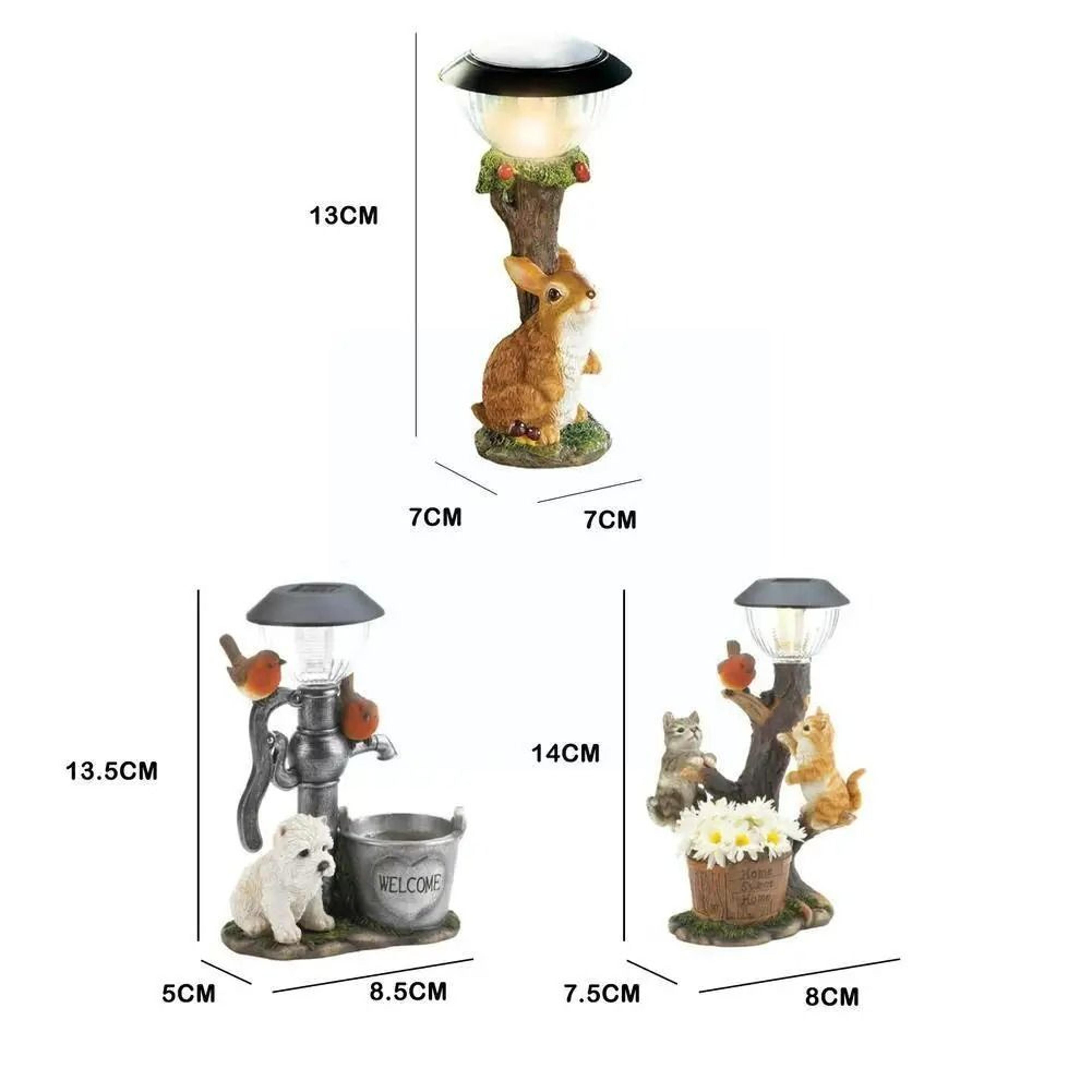 Outdoor Solar Climbing Animal Garden Statue  Window Light 2