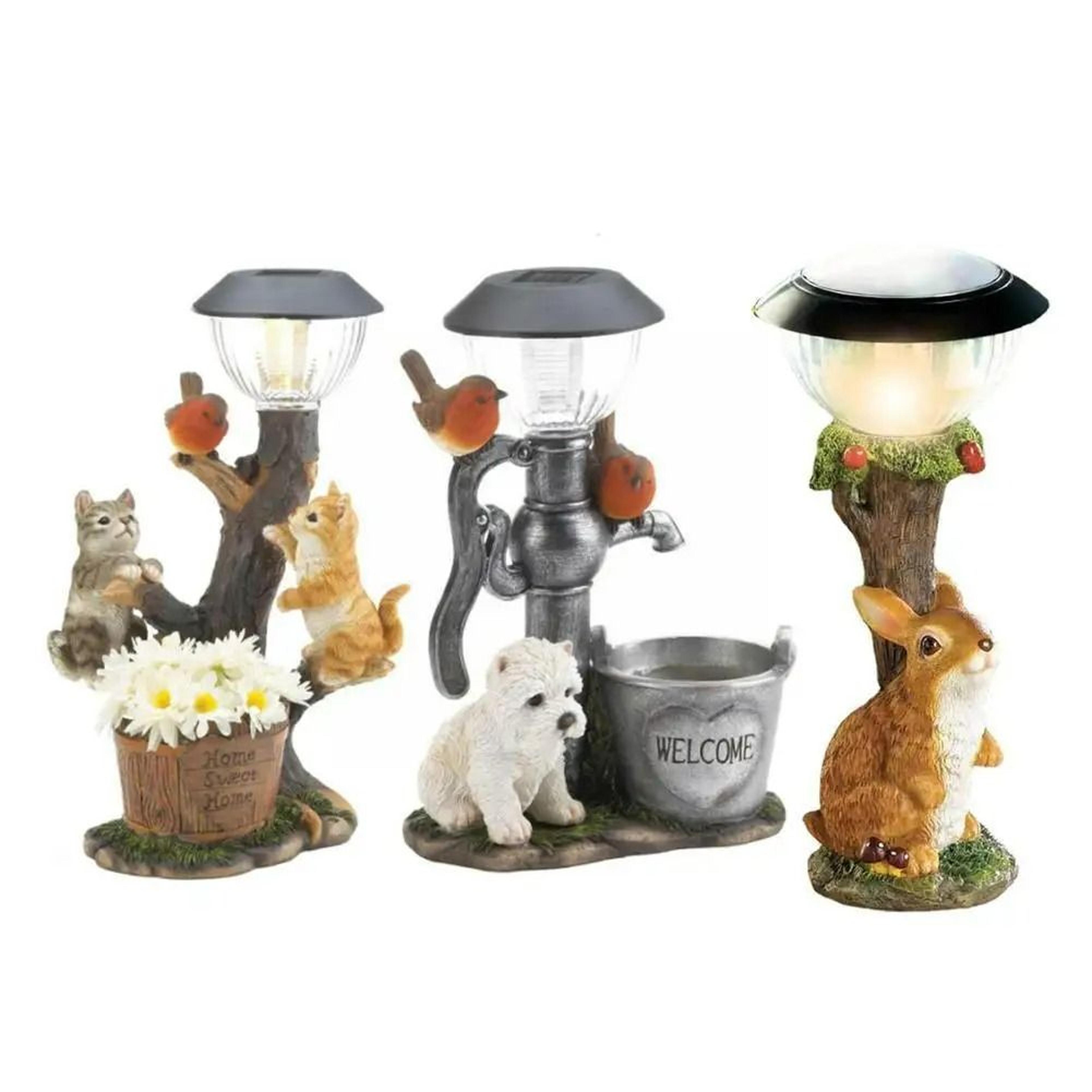 Outdoor Solar Climbing Animal Garden Statue  Window Light 6