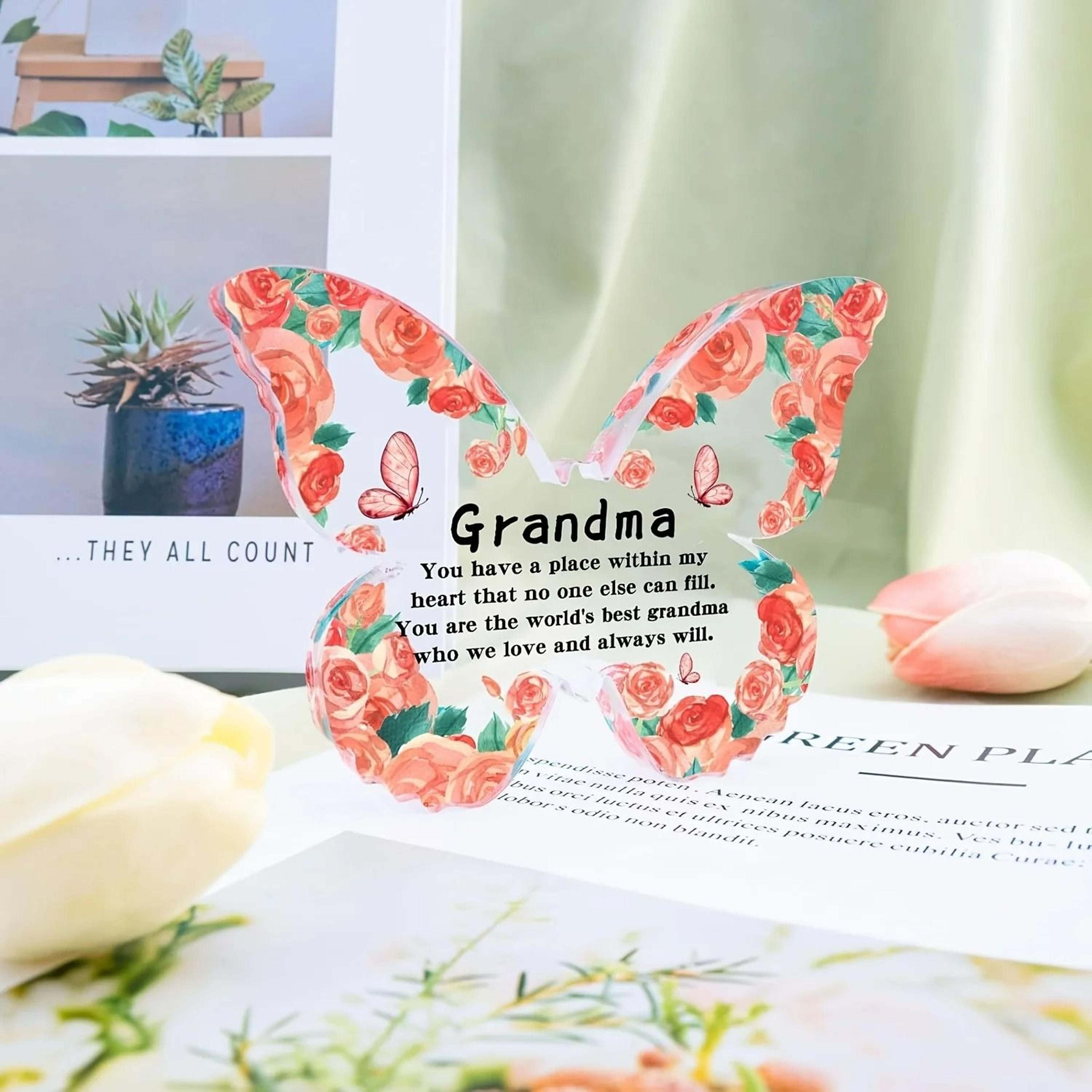 Unique ButterflyThemed Grandma Keepsake  Desktop Decor 6