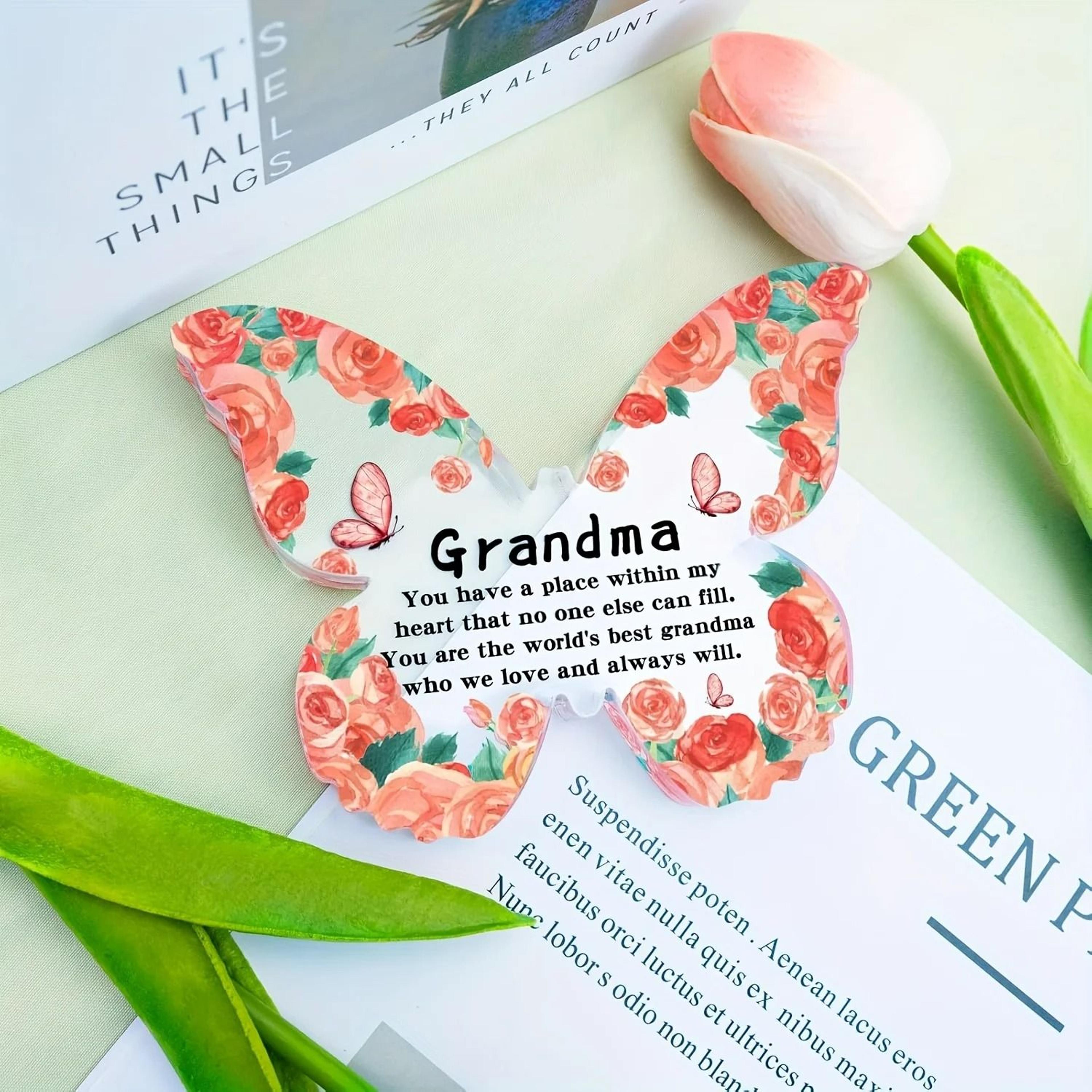 Unique ButterflyThemed Grandma Keepsake  Desktop Decor 5