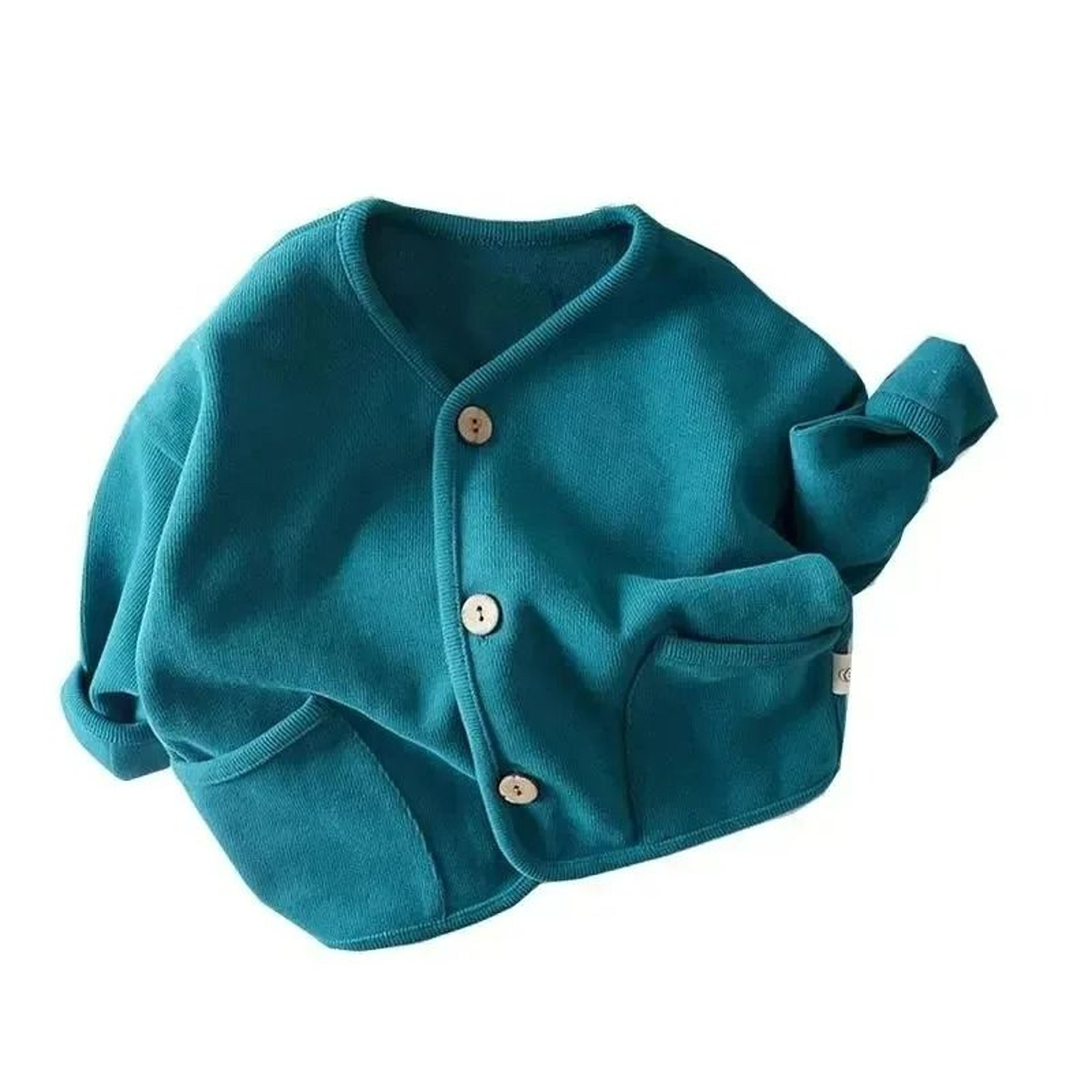 Kids Pure Cotton Loose Fit Cardigan Jacket 5