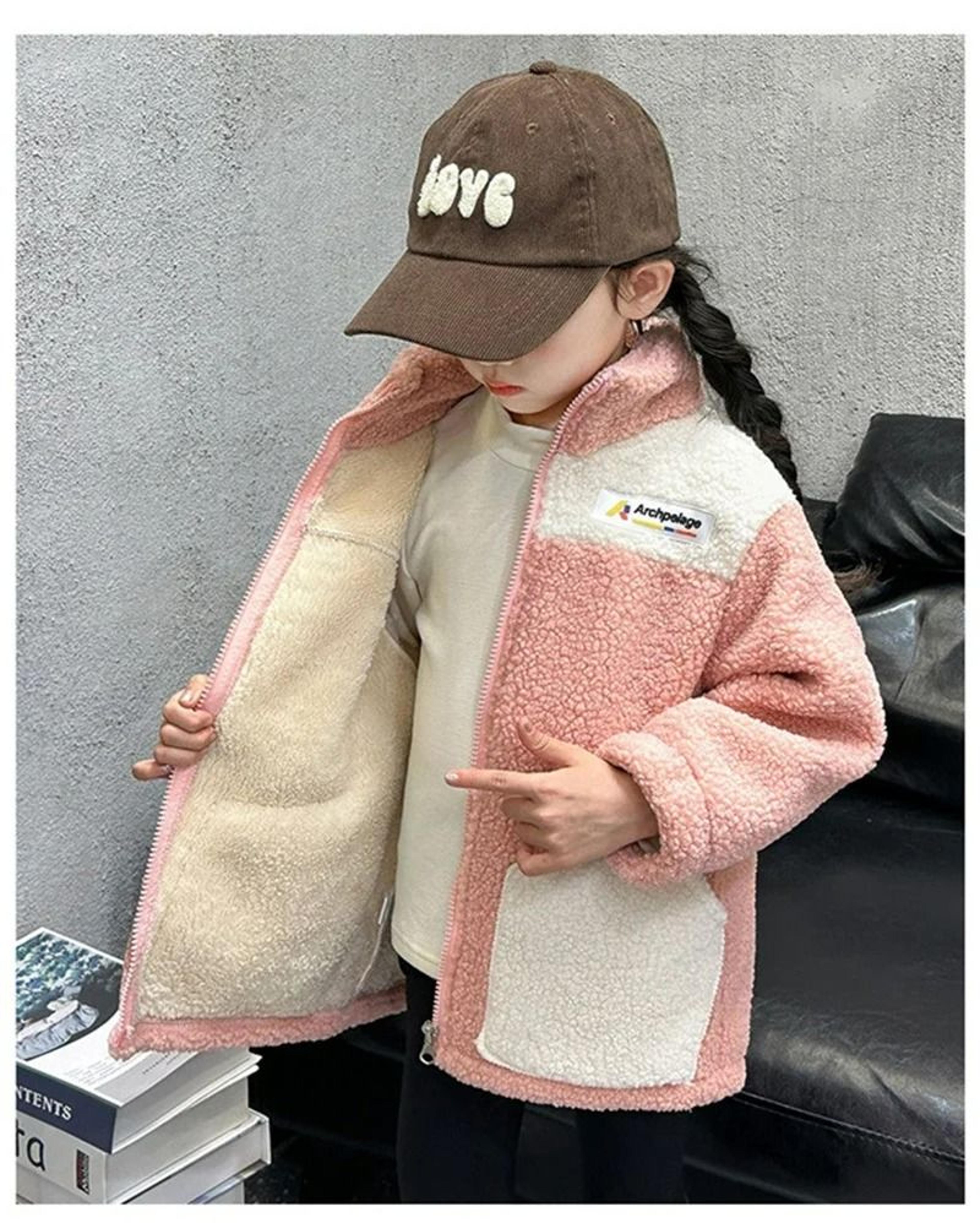 Girls Faux Lambswool Plush Fleece Winter Coat 7