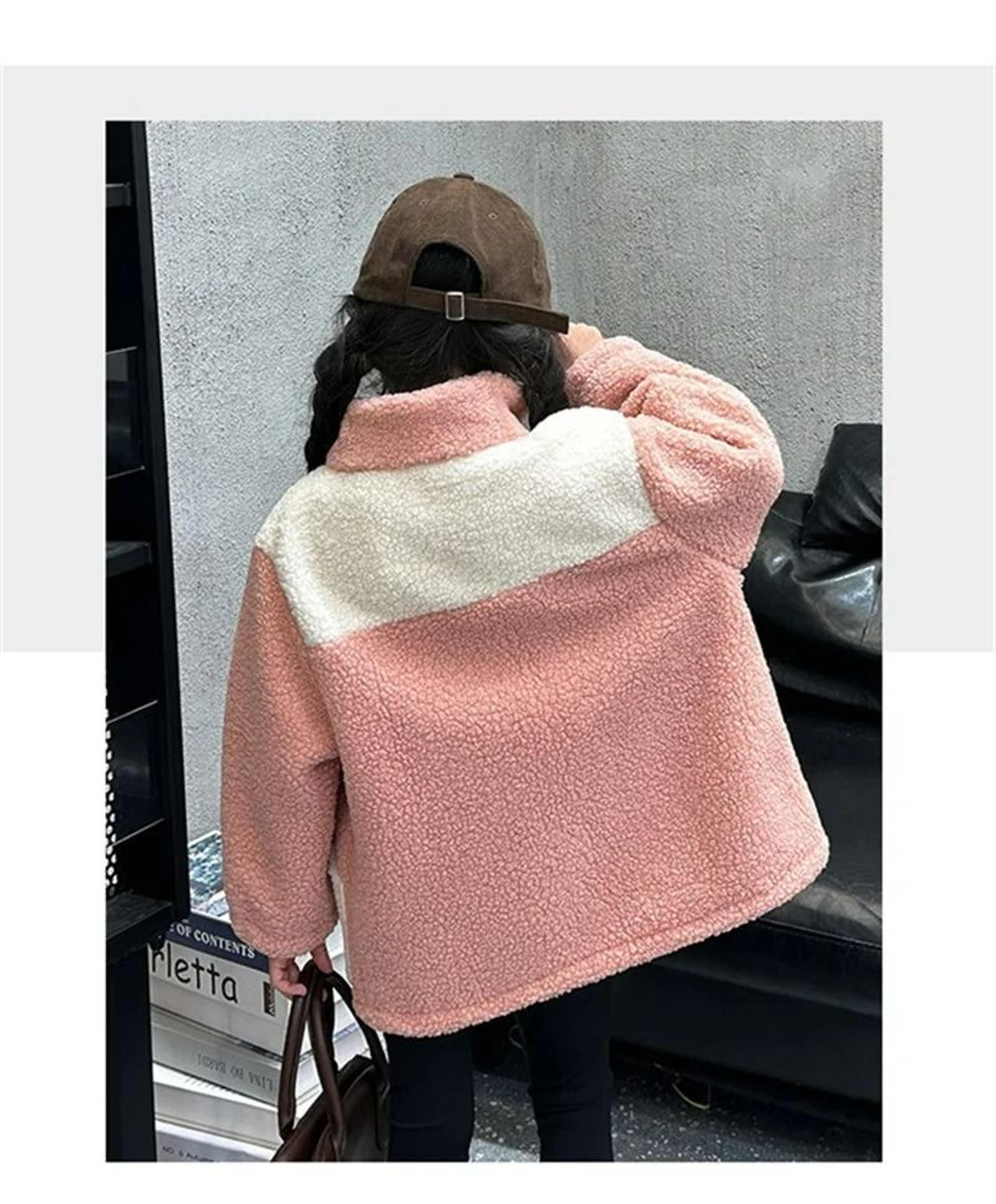 Girls Faux Lambswool Plush Fleece Winter Coat 5