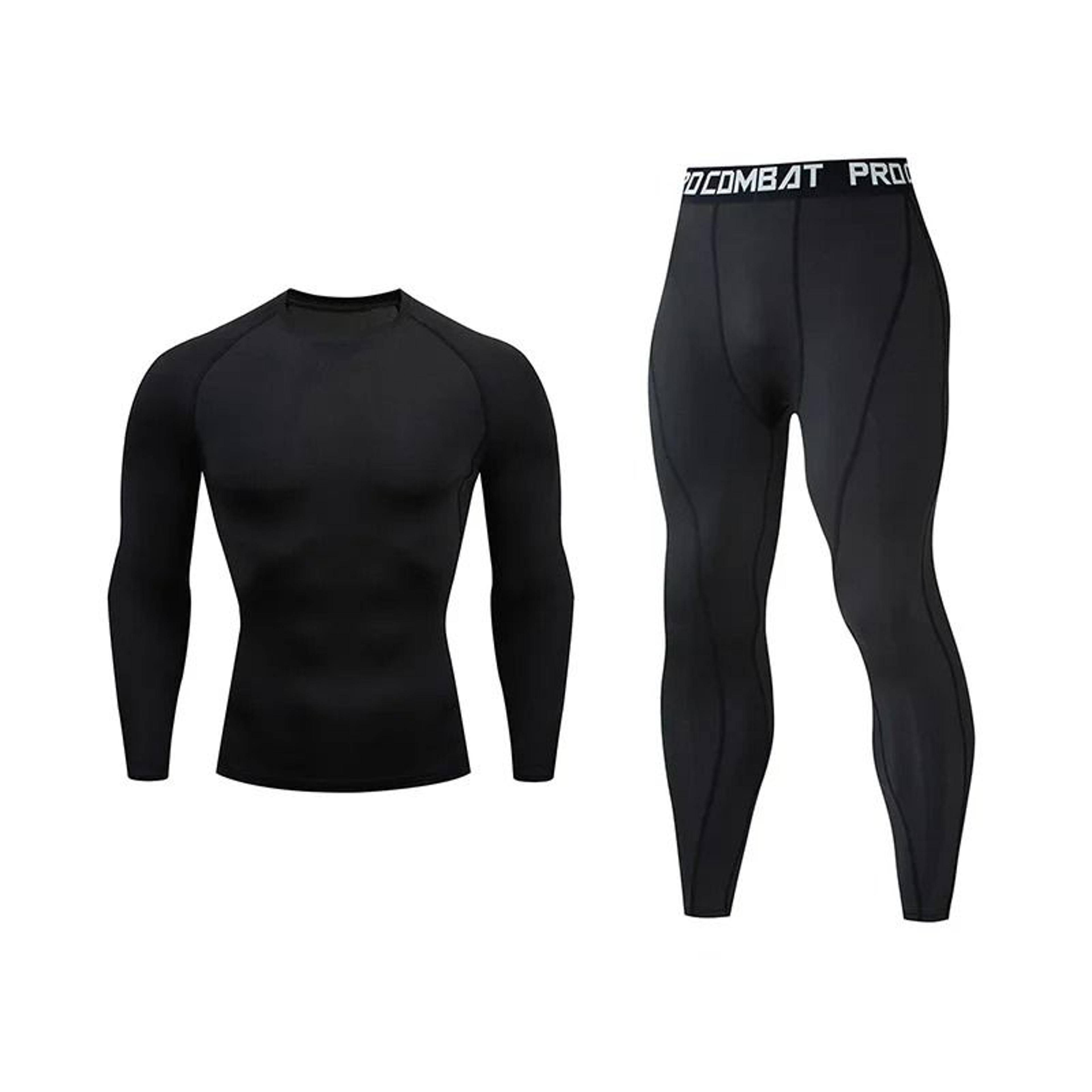 Mens QuickDry Compression Tops  Pants Performance Set 2