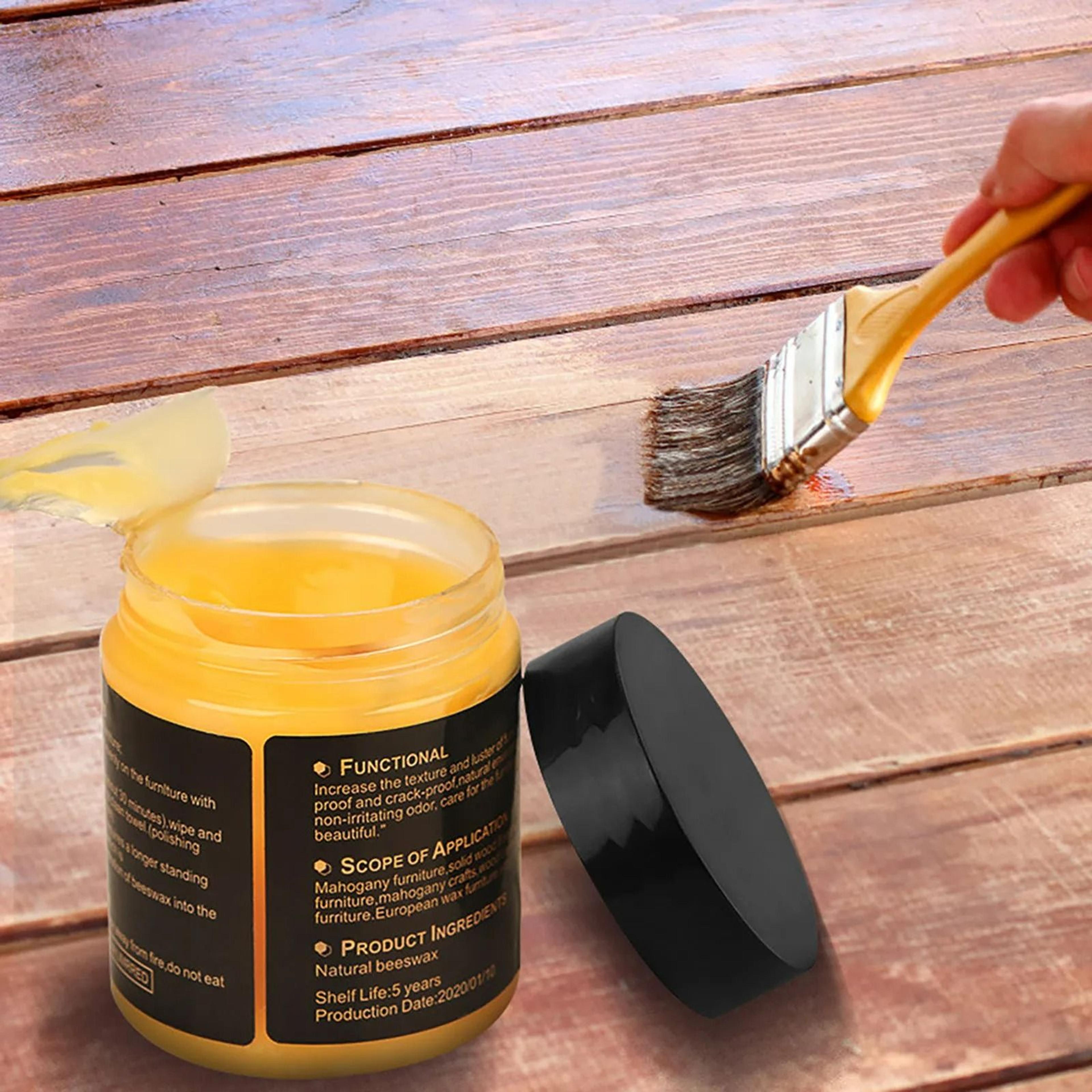 natural beeswax wood & furniture polish