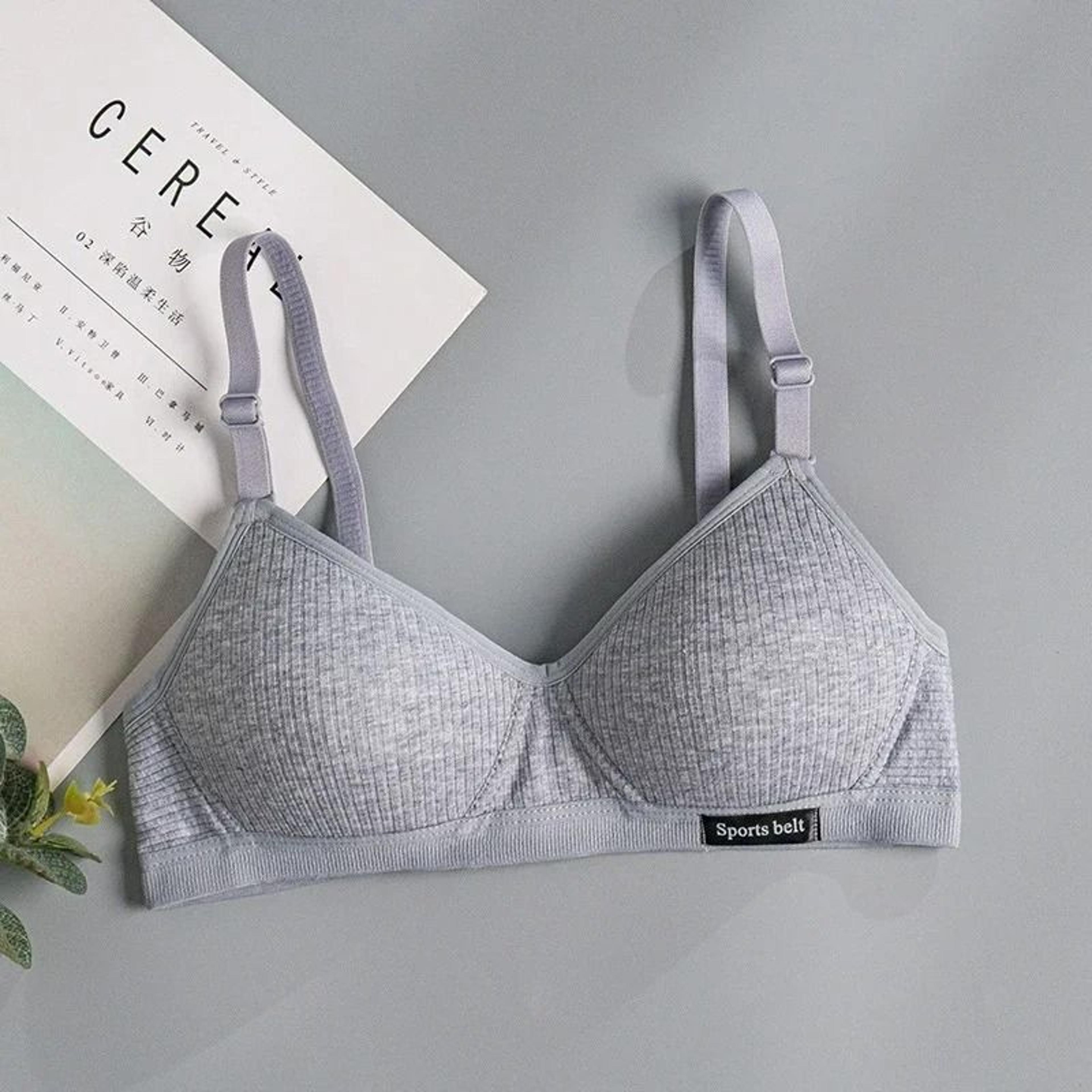 Womens Wireless VNeck Gathering Comfort Bra 6