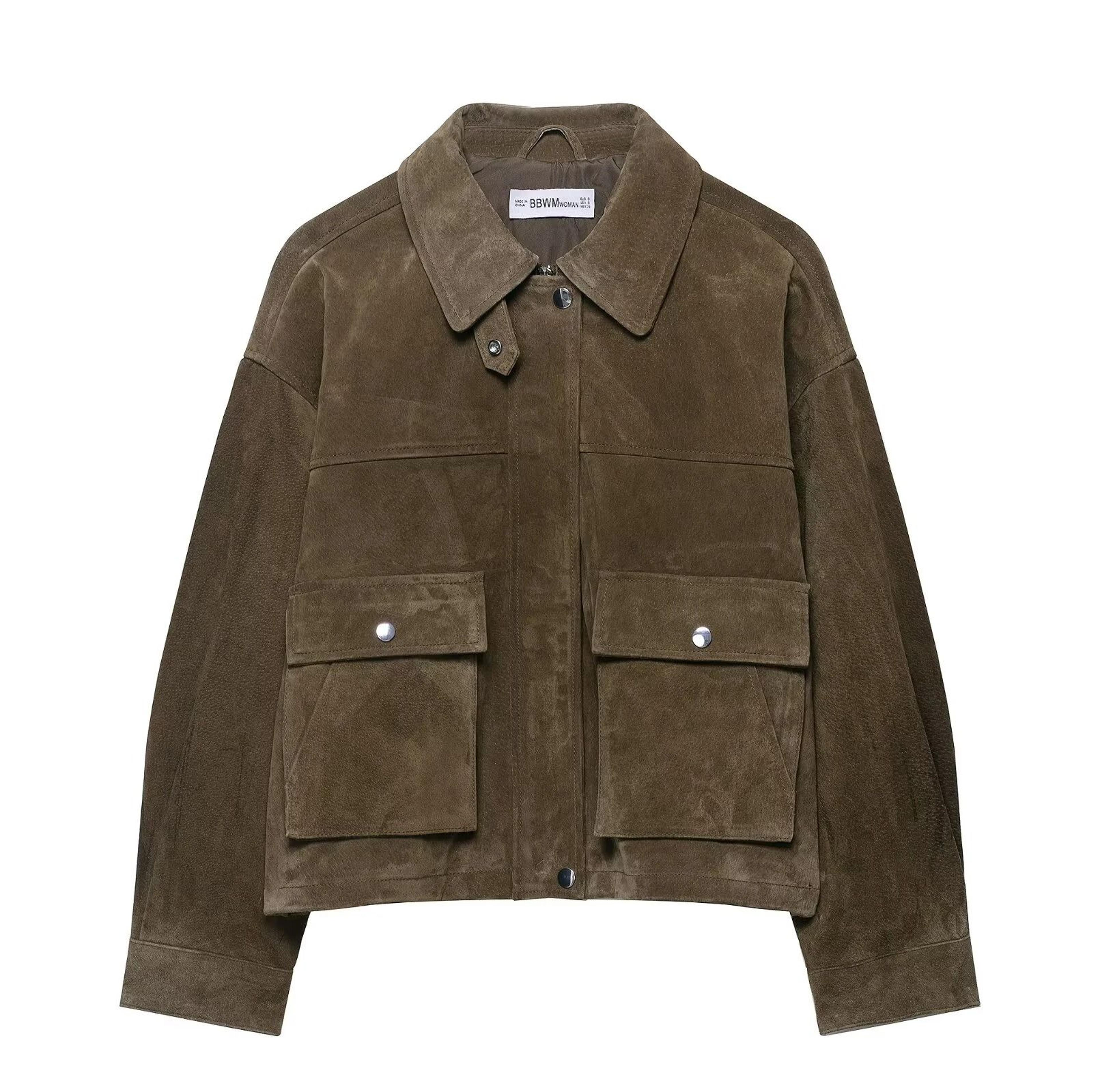 women's pure leather pilot jacket coat