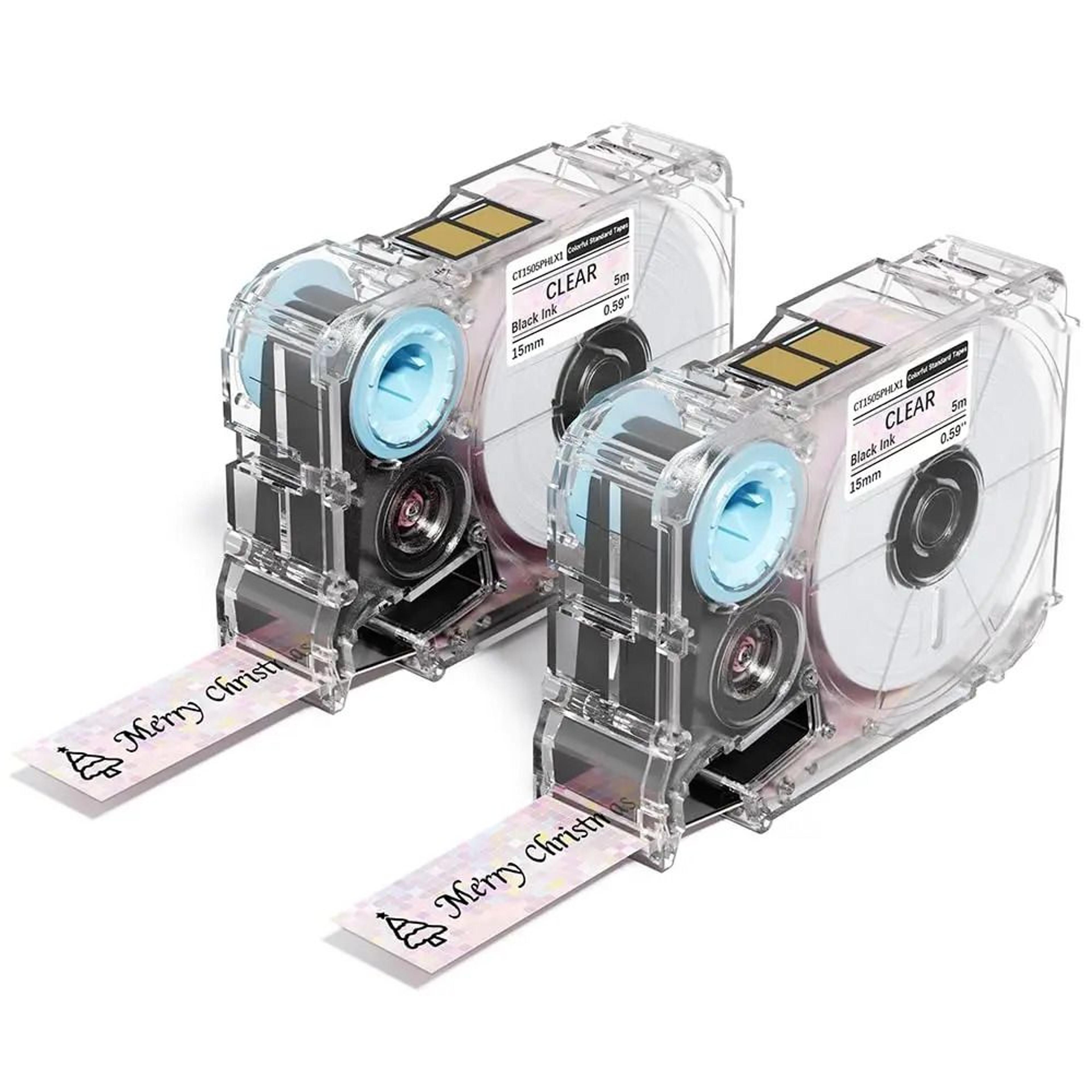 2Pack Waterproof Thermal Replacement Label Tape Rolls 6