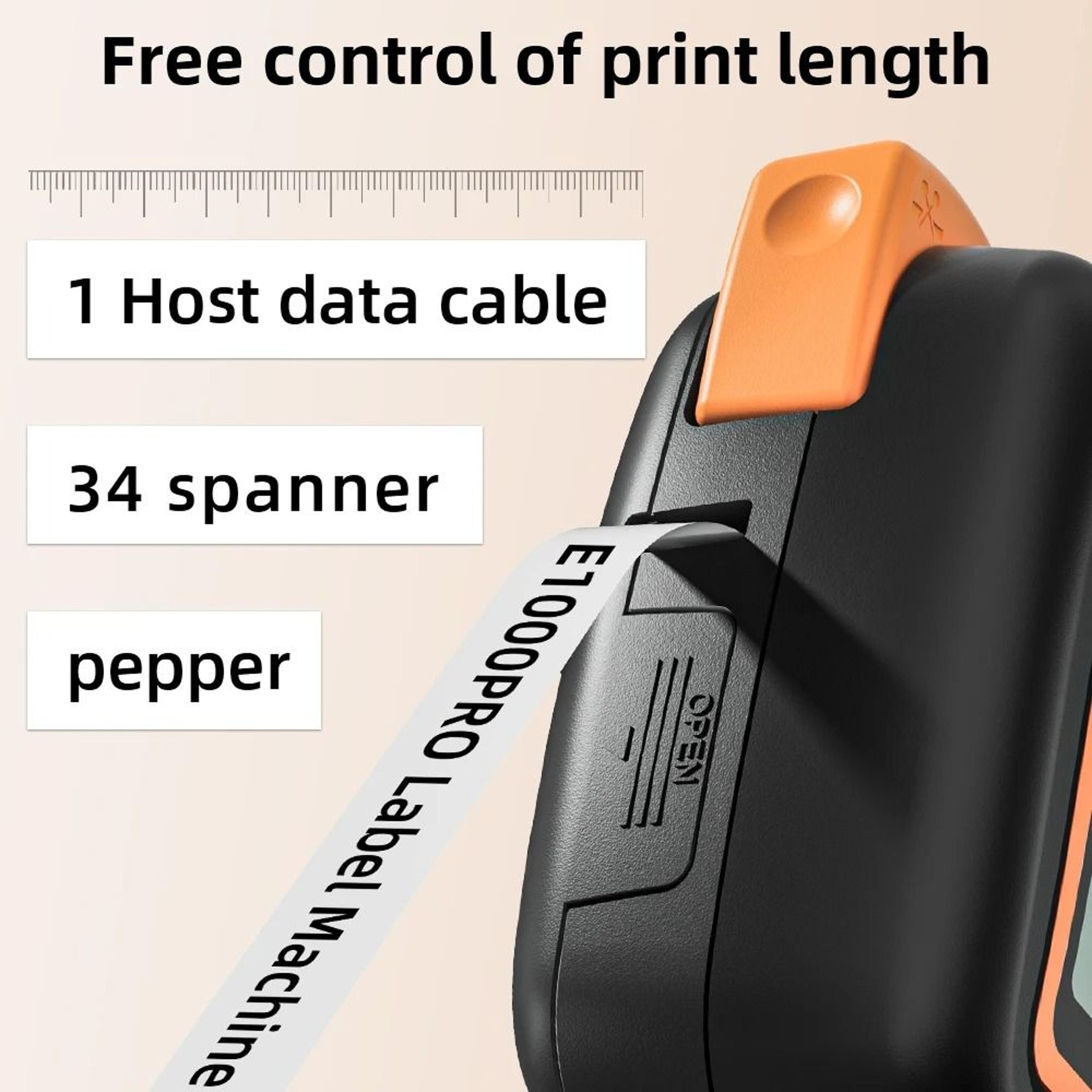 Industrial Handheld Label Printer With Hard Case 203 DPI 3