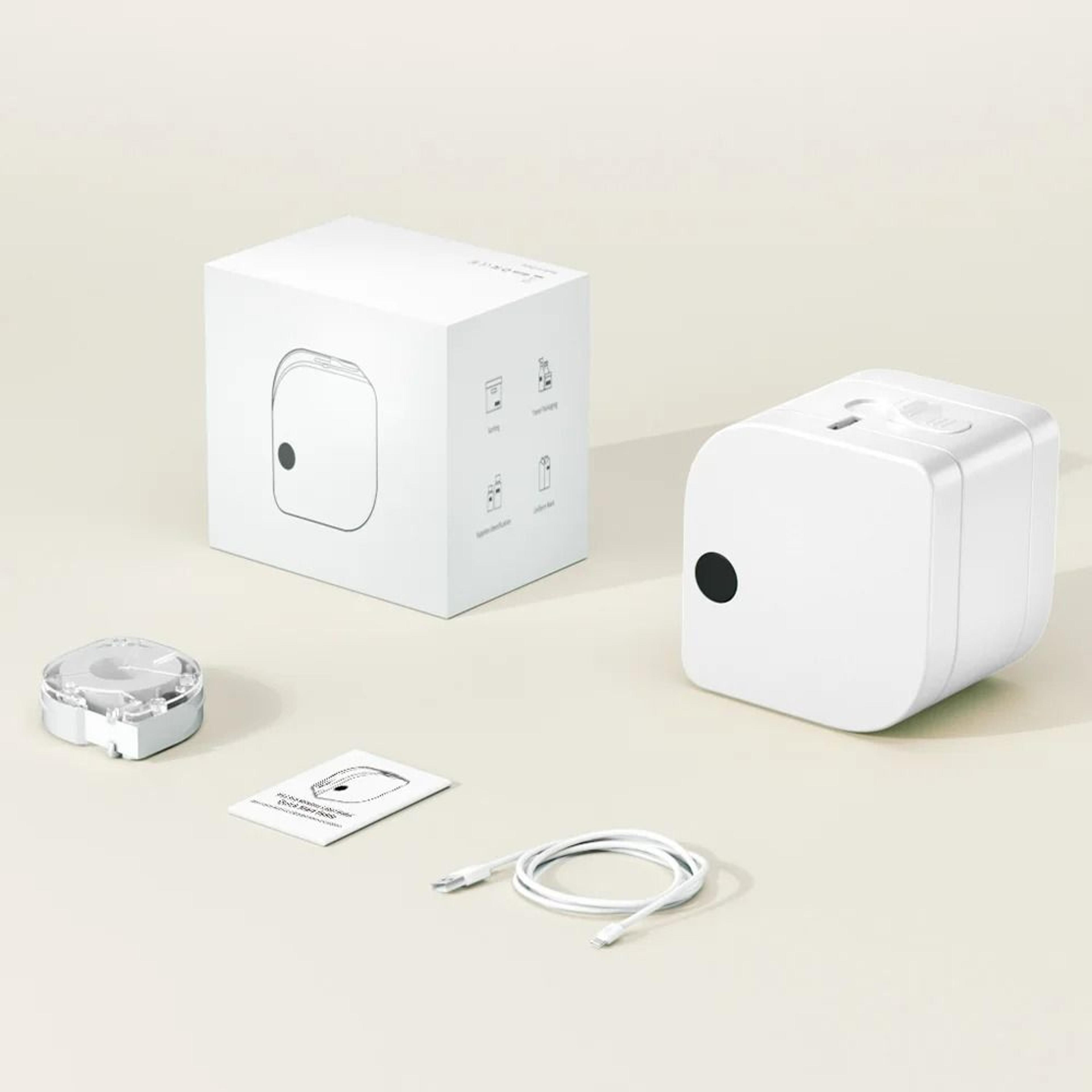 Wireless Bluetooth Mini Label Printer With Tape Roll 6