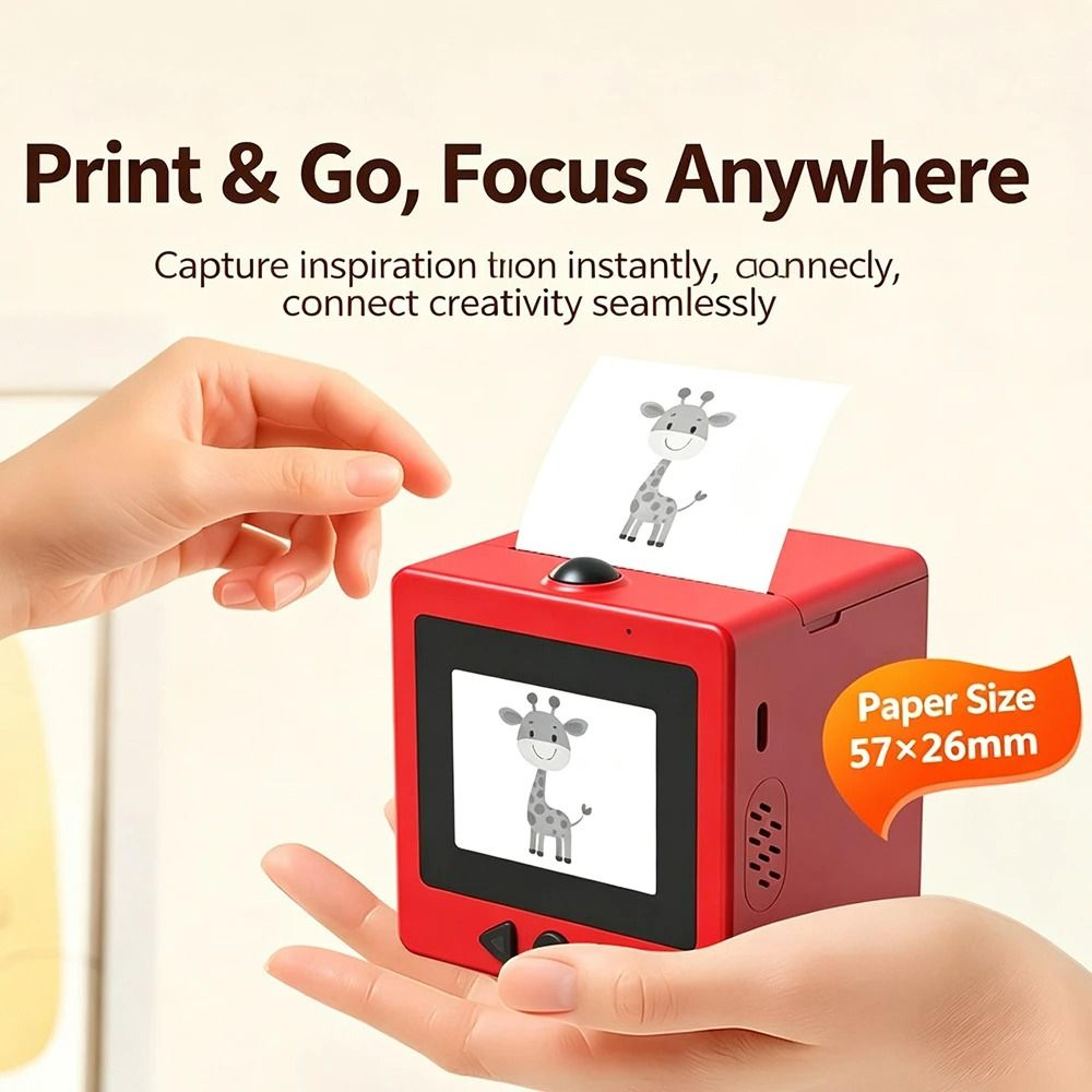 Smart AI Voice Mini Thermal Pocket Printer 2