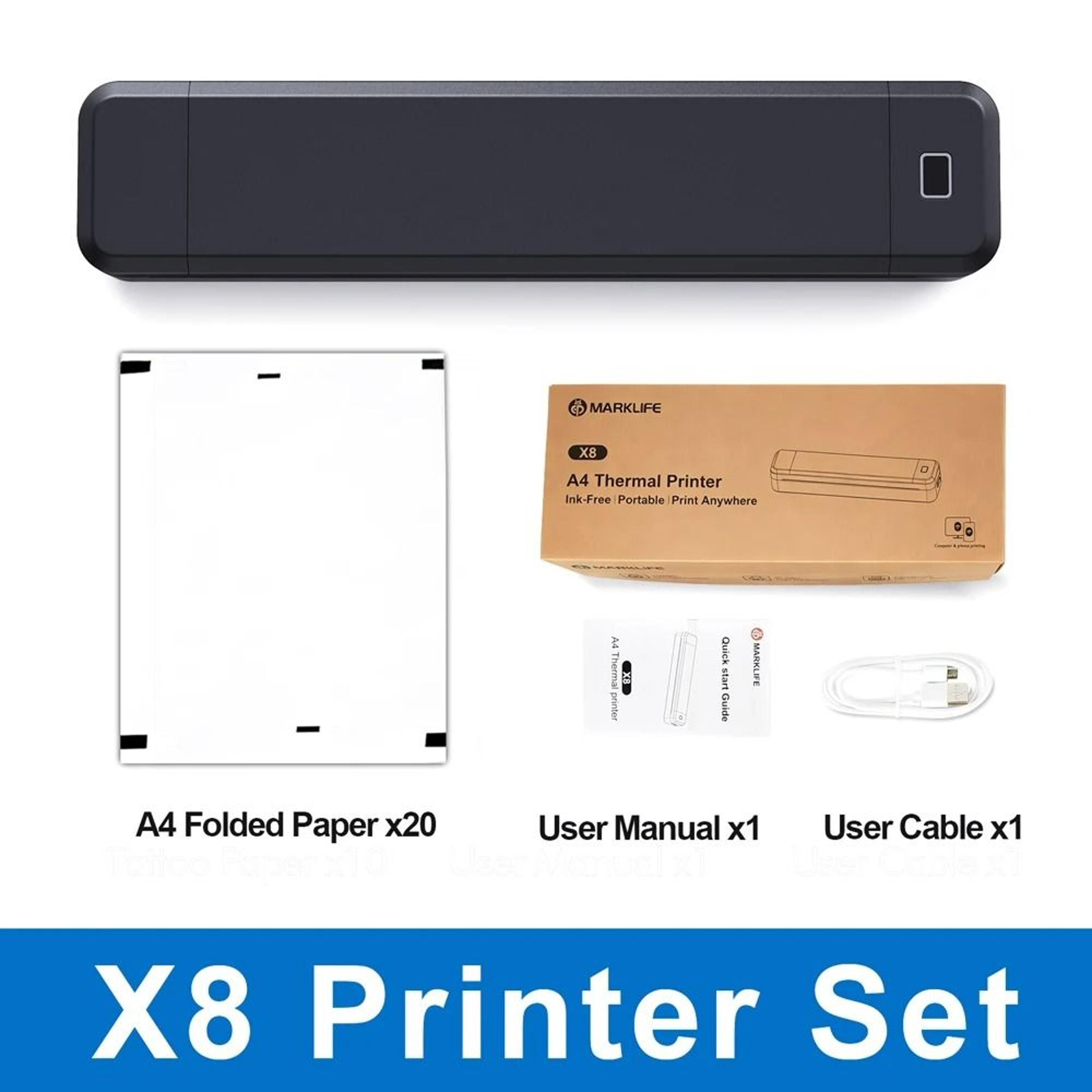 Portable Wireless A4 Thermal Document Printer 7