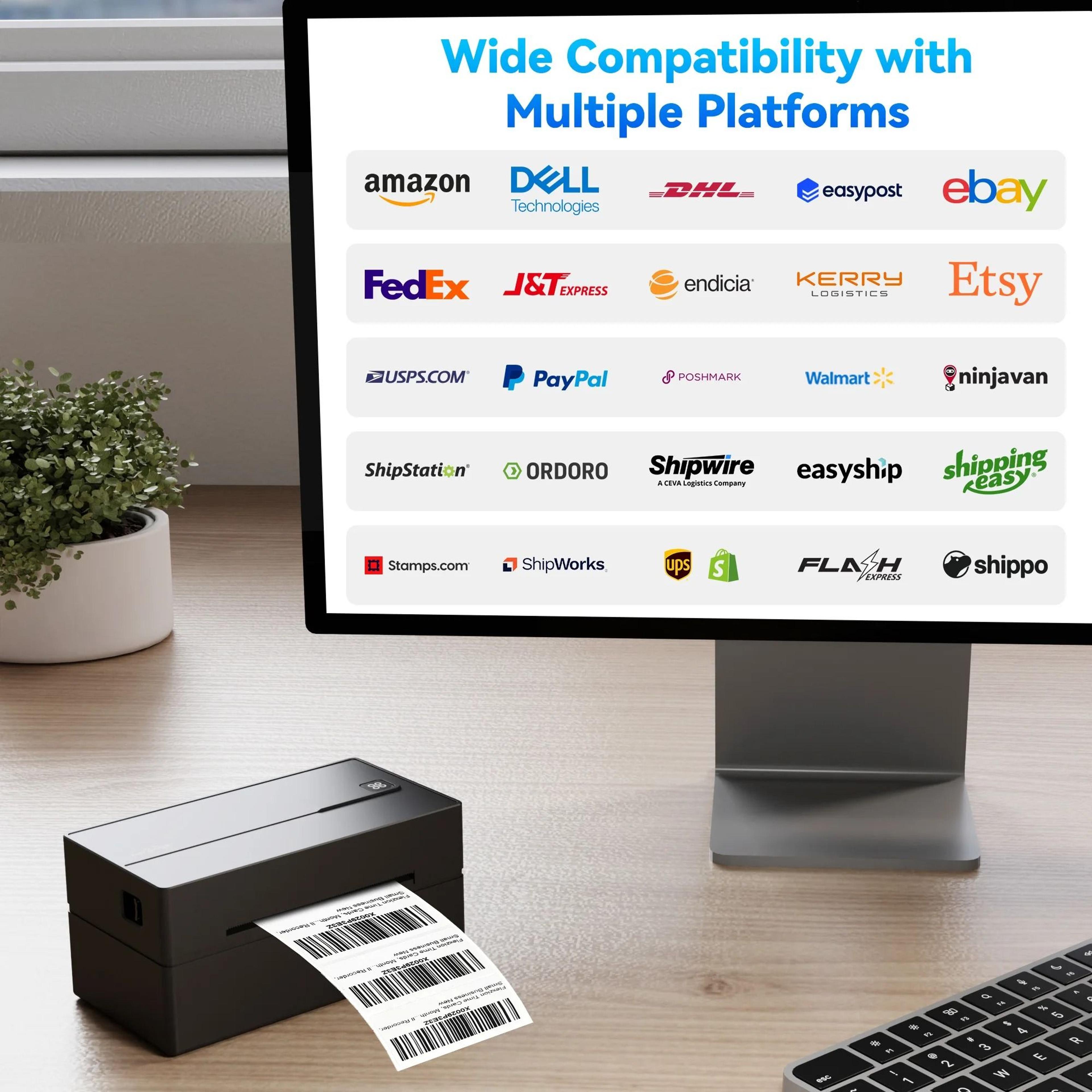 Wireless 4x6 Thermal Shipping Label Printer 6