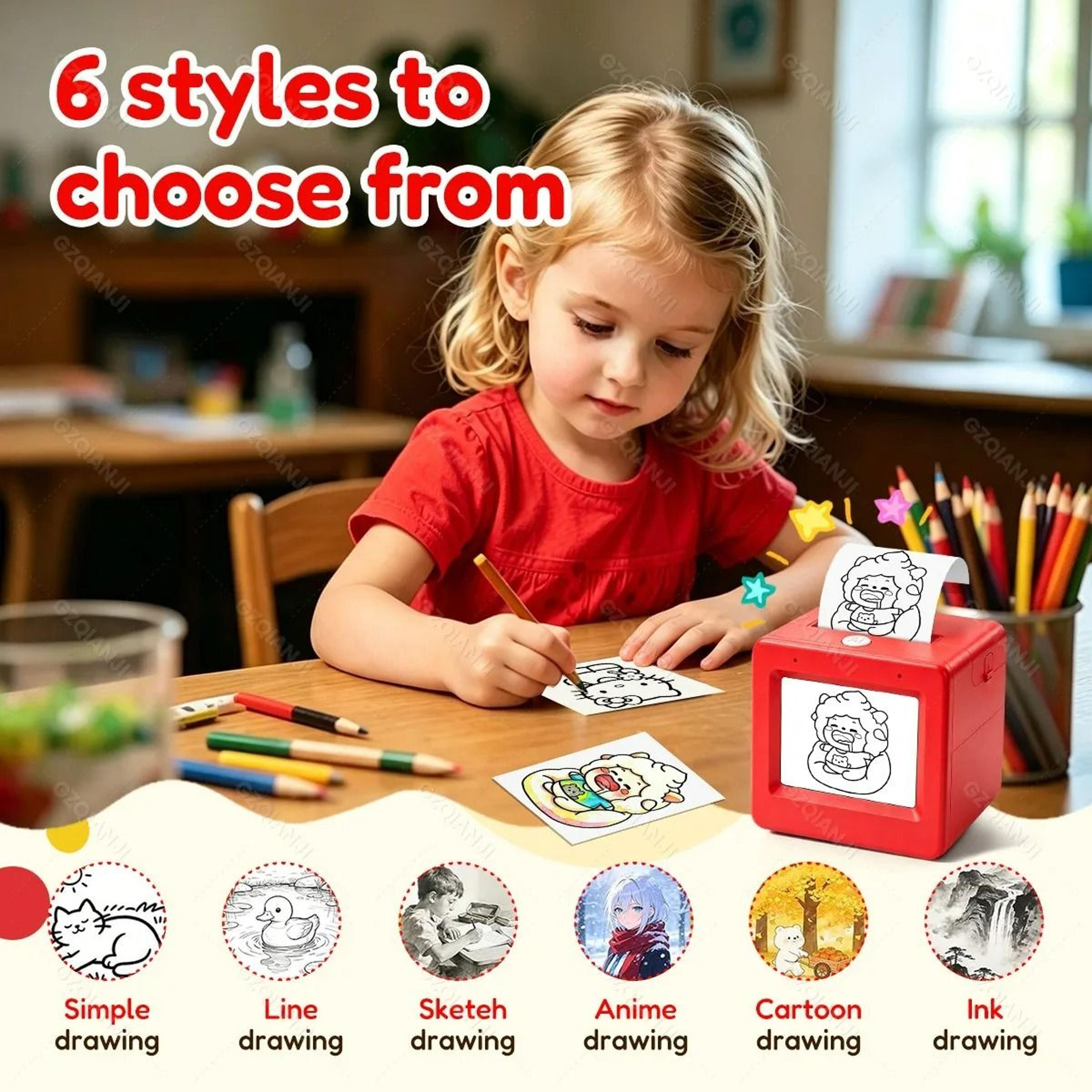 Smart AI Voice  Screen Thermal Printer For Kids 4