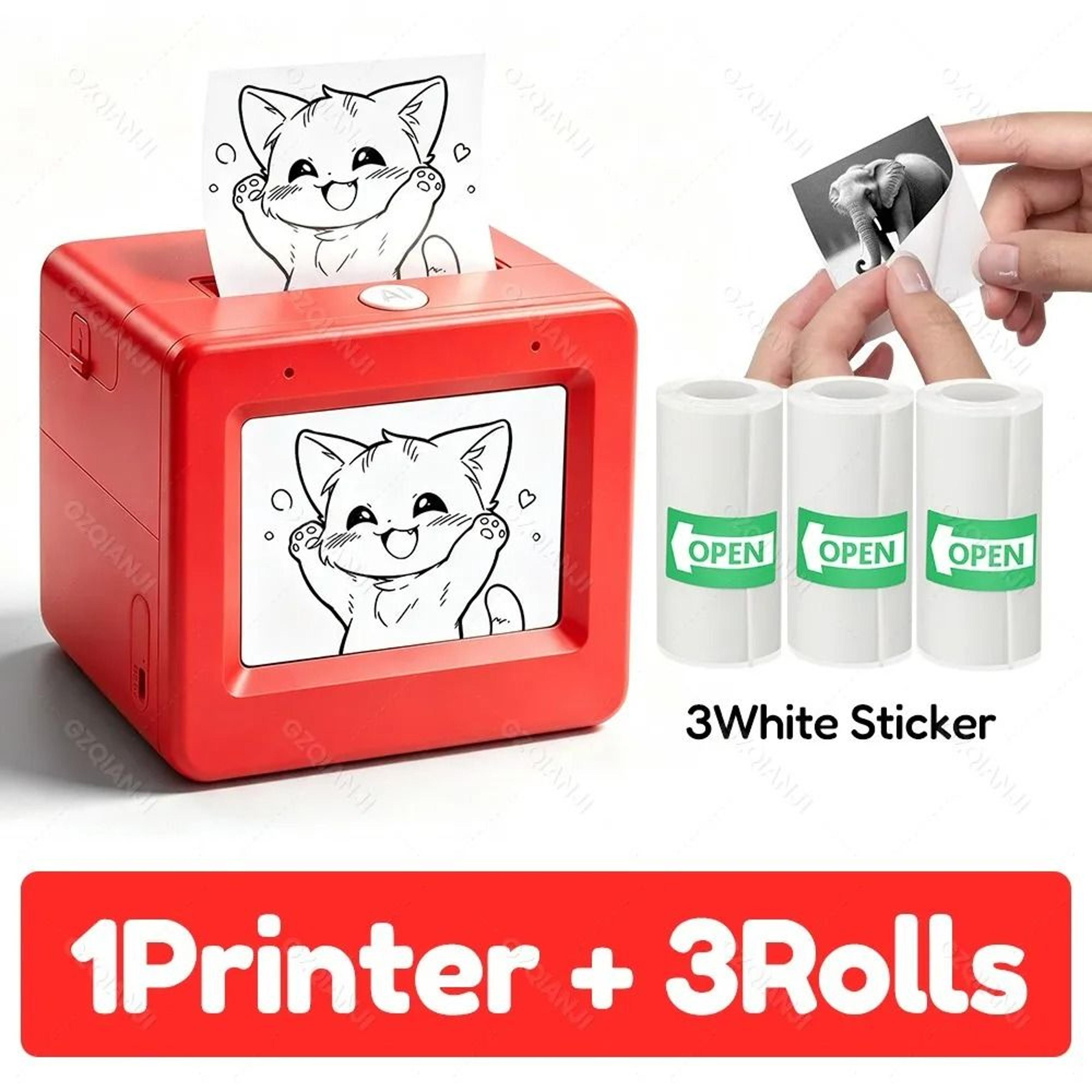 Smart AI Voice  Screen Thermal Printer For Kids 7