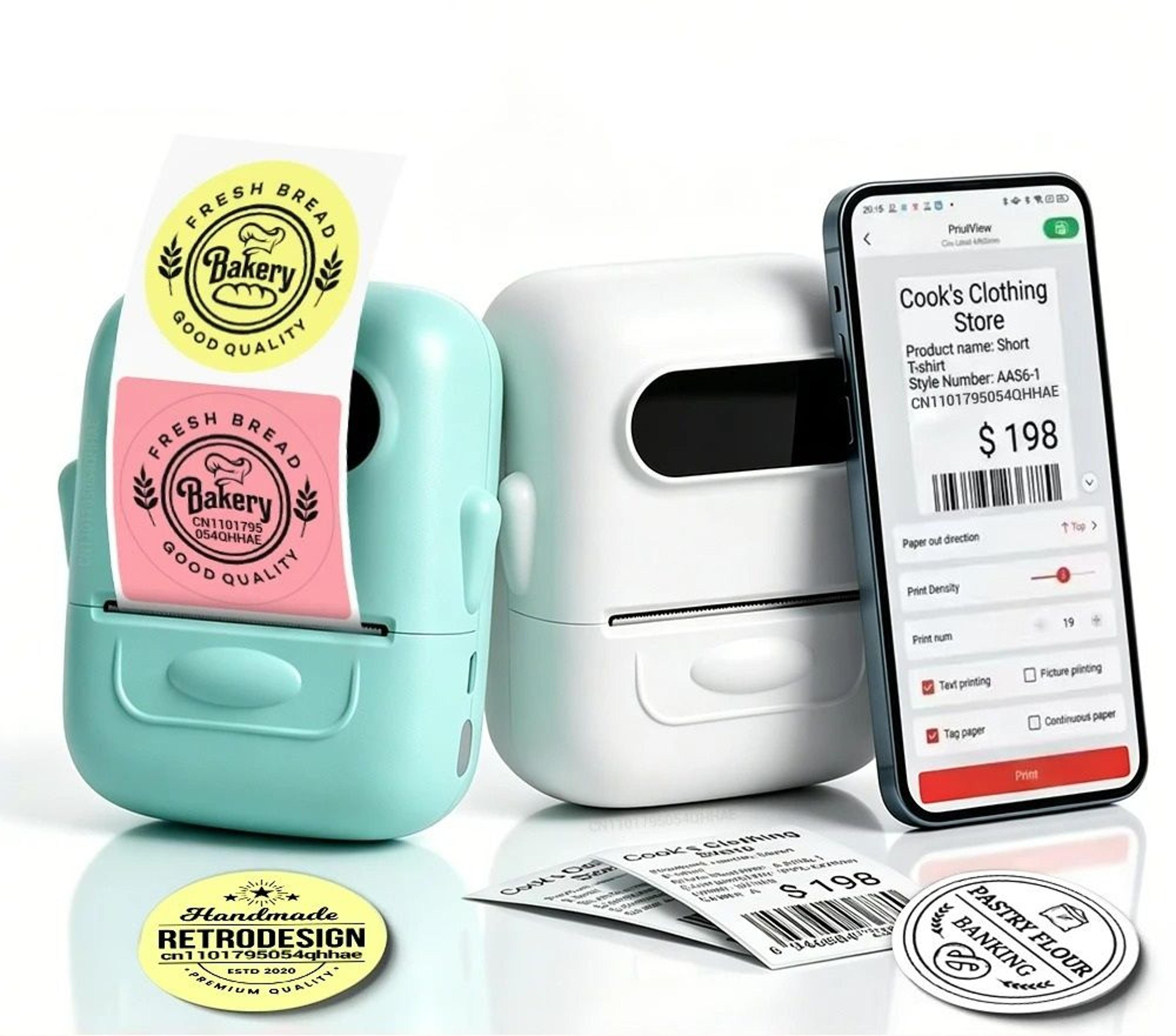 Wireless Desktop Thermal Label Printer 2050mm Width 0