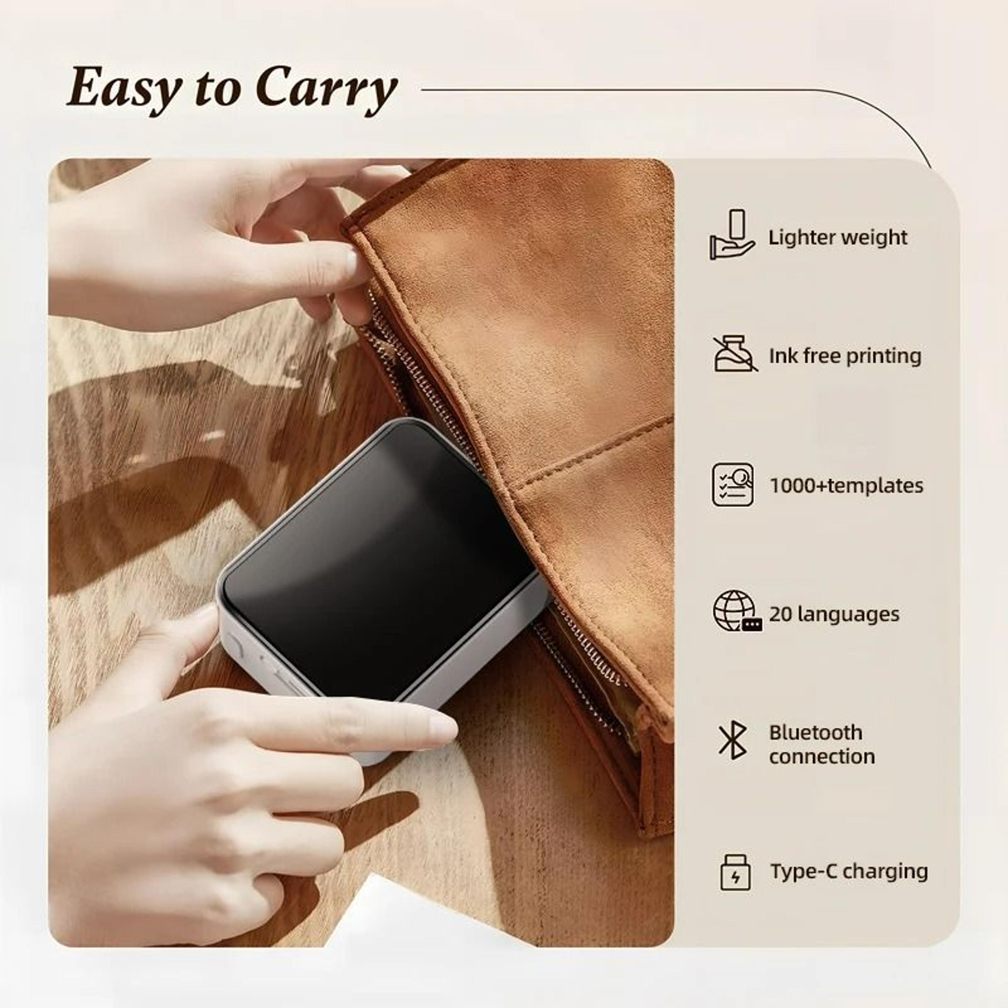 Portable Bluetooth Thermal Label Printer 5