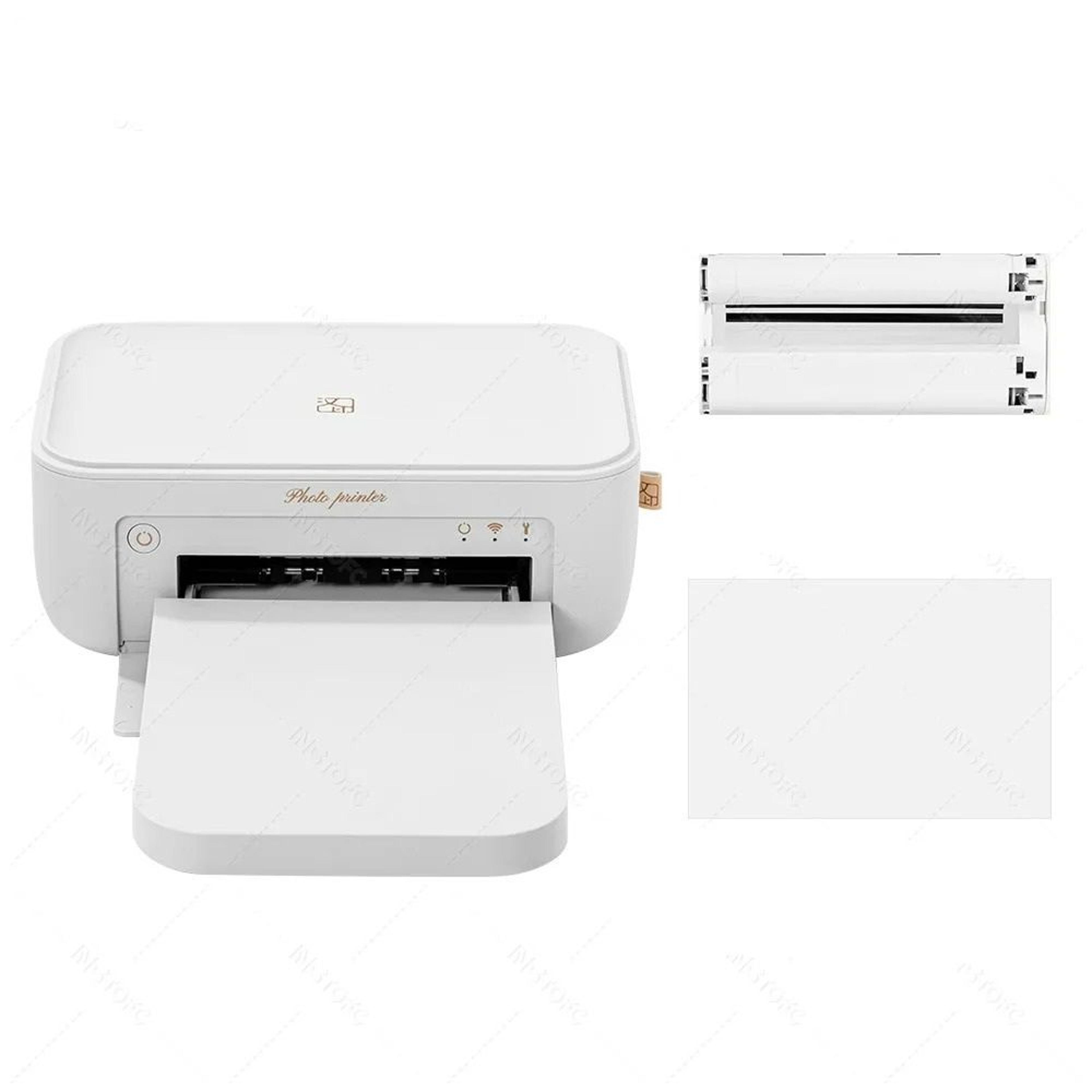 mini portable wireless color instant photo printer (300 dpi dye-sublimation)