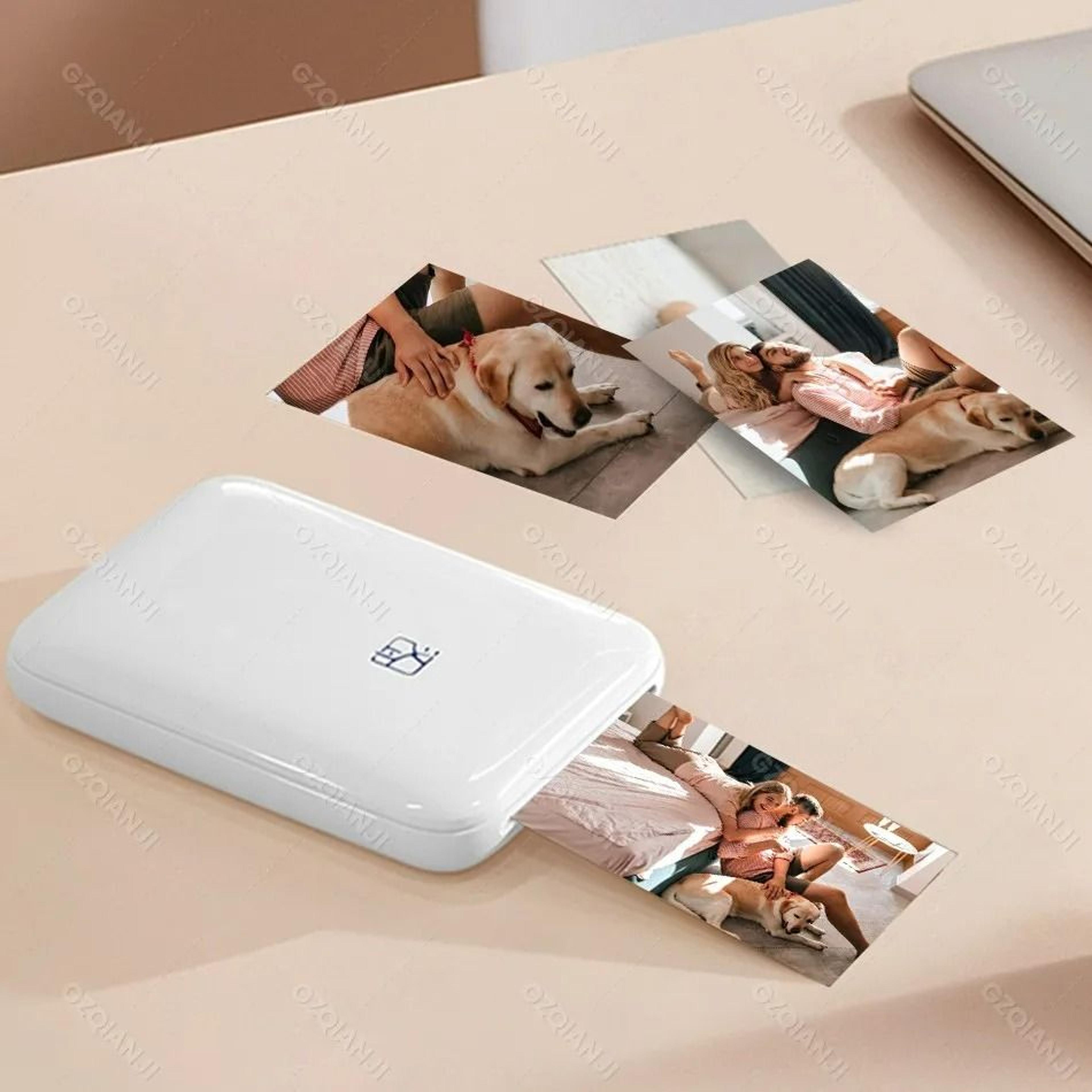 Wireless Mini Color Photo Printer 2x3 In StickyBack Photos 4