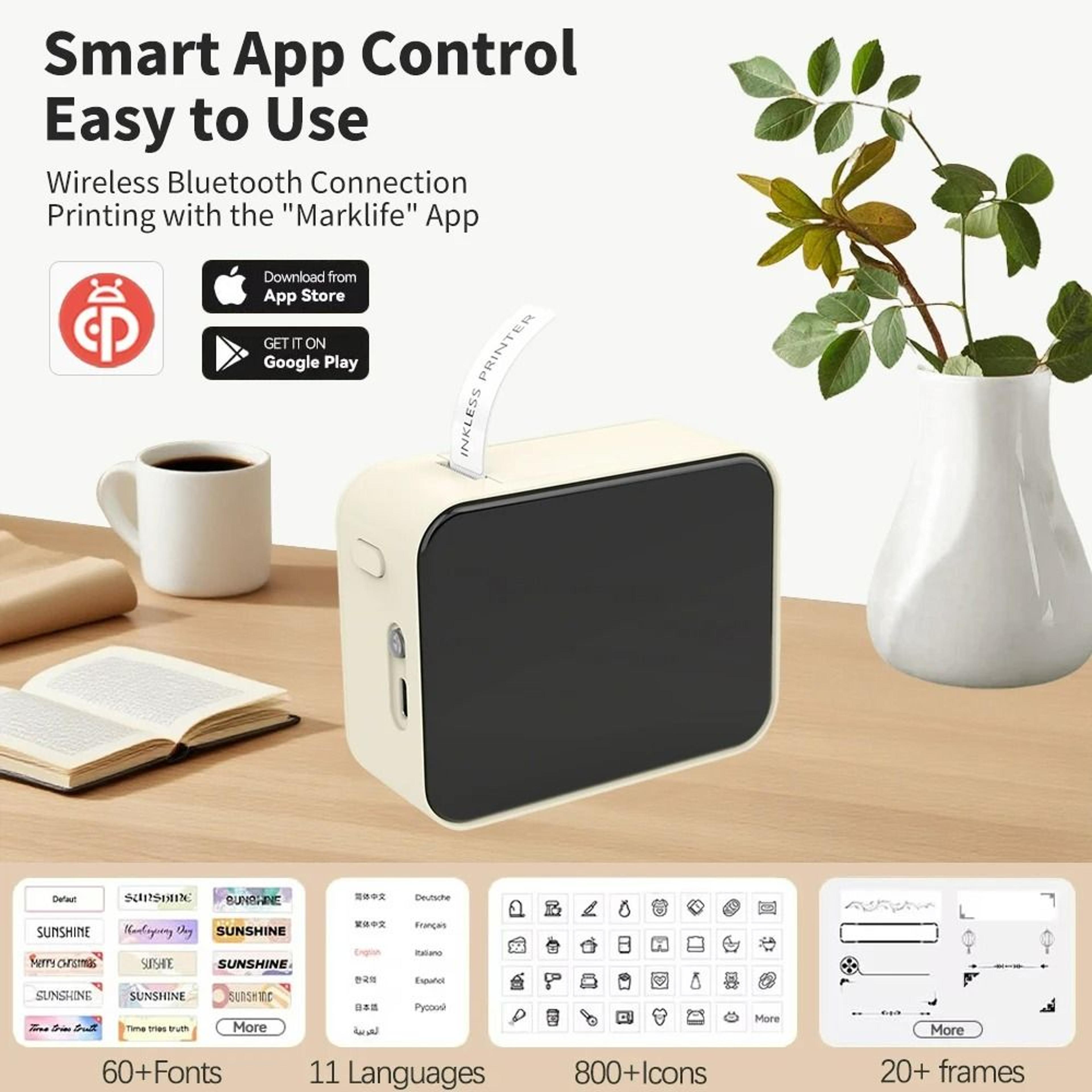 Pocket Wireless Thermal Label Printer 1
