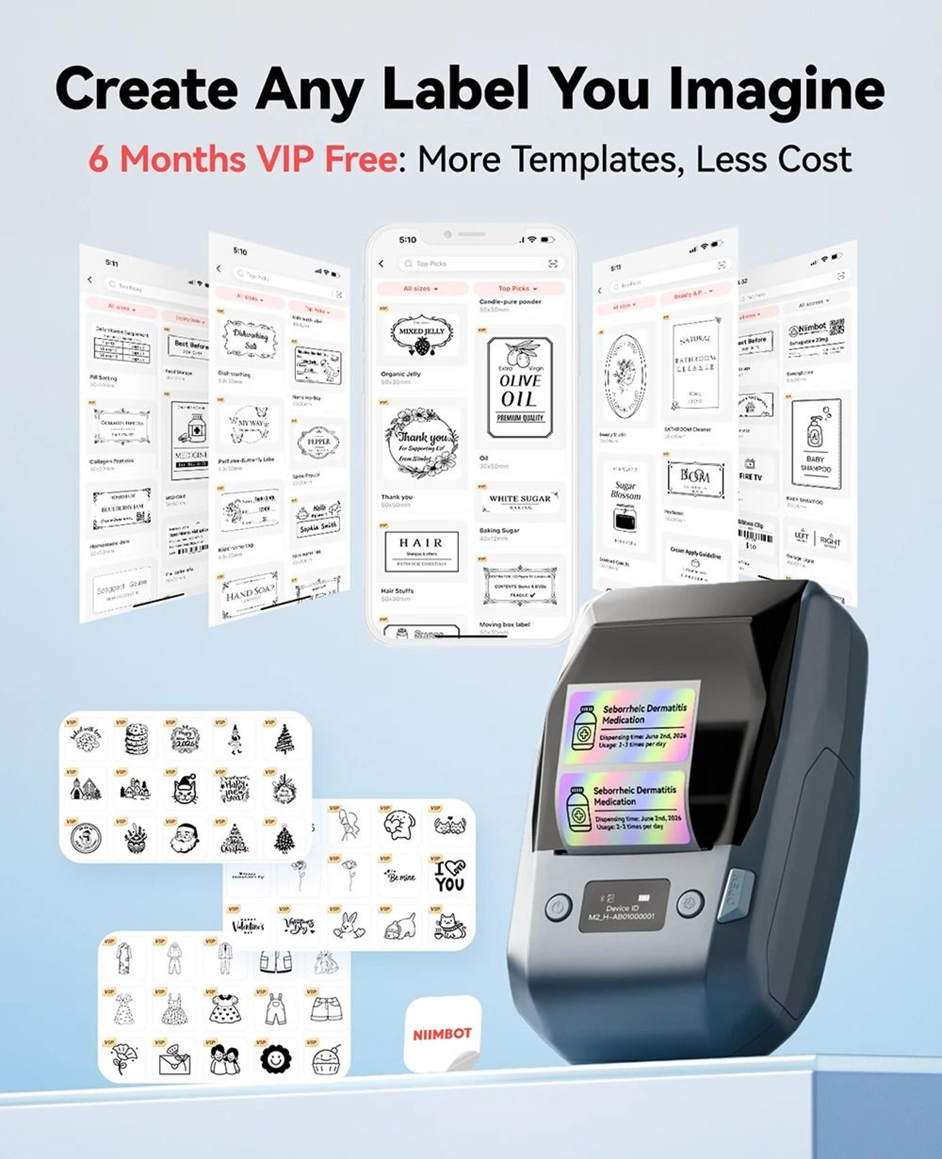 HeavyDuty Thermal Transfer Wireless Industrial Label Printer 2