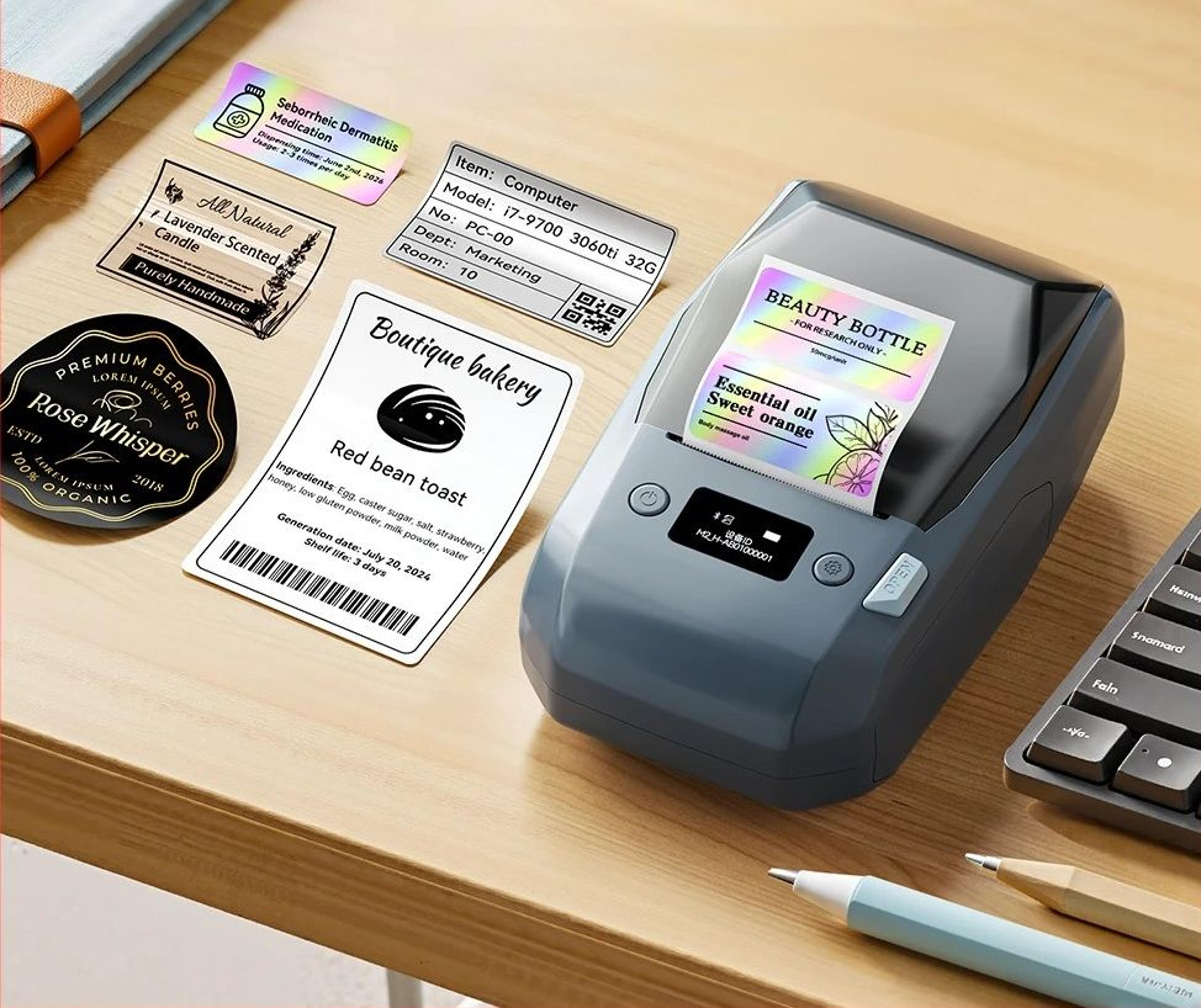 heavy-duty thermal transfer wireless industrial label printer