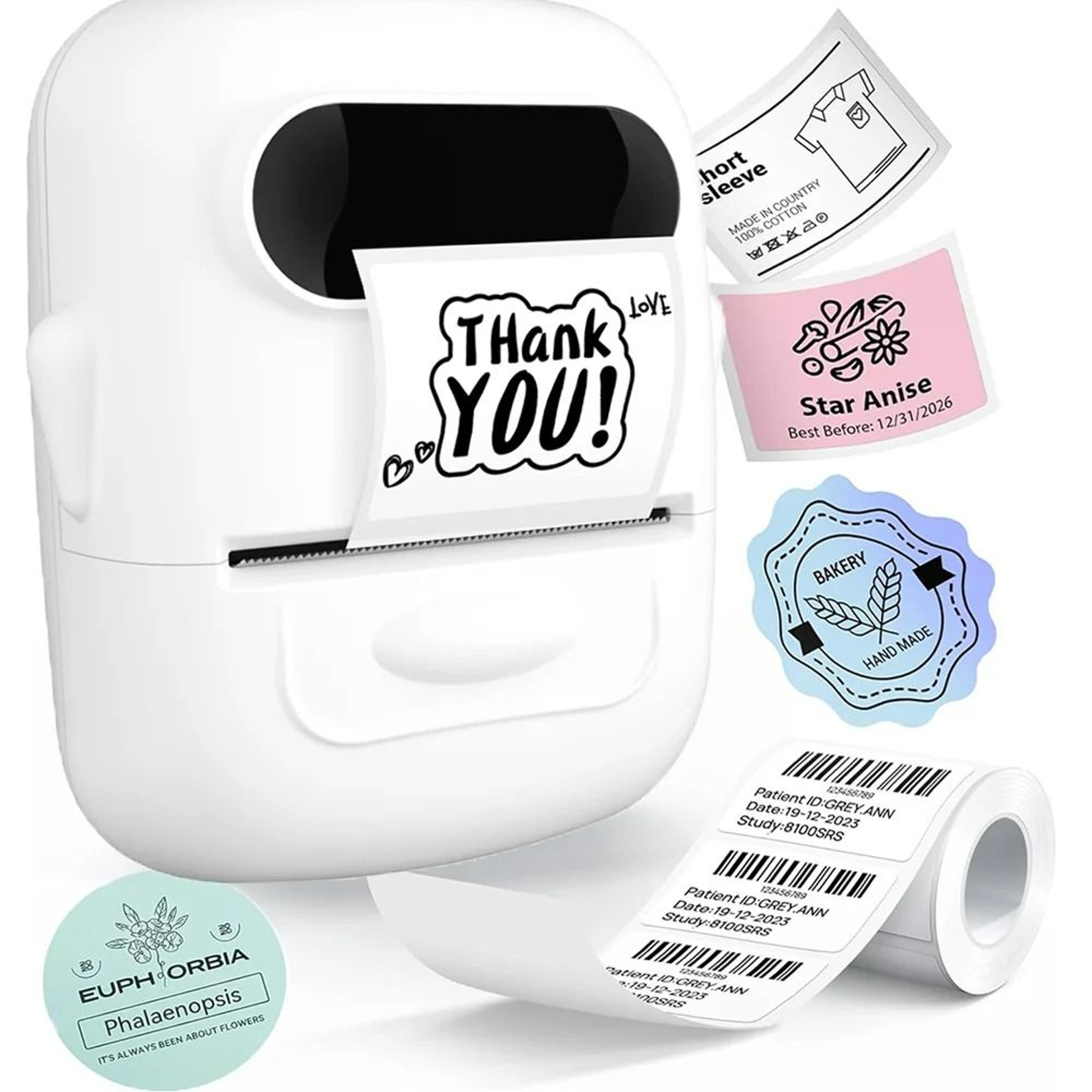 professional compact multi-width wireless thermal label printer