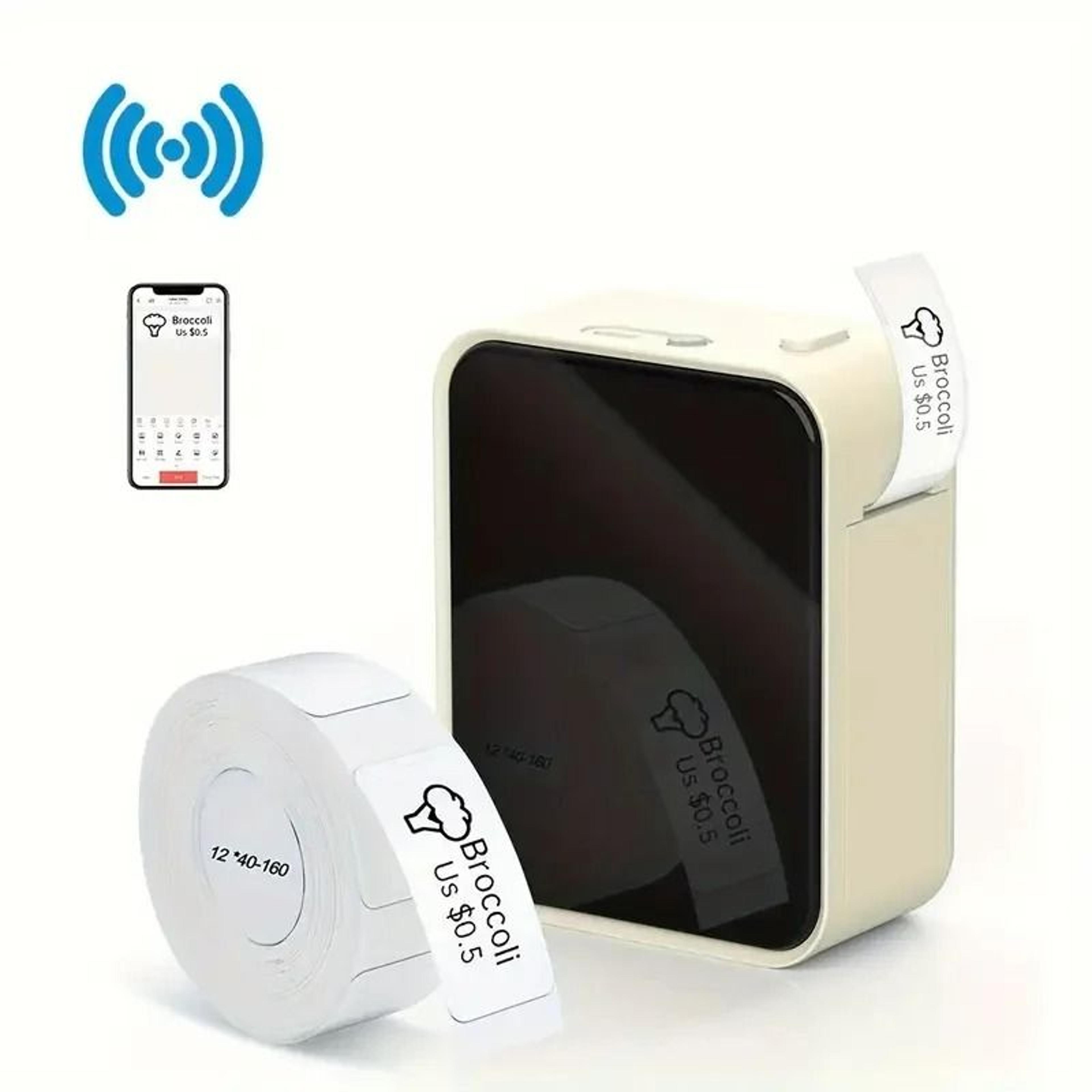 Compact Portable Wireless Thermal Label Maker Set 10
