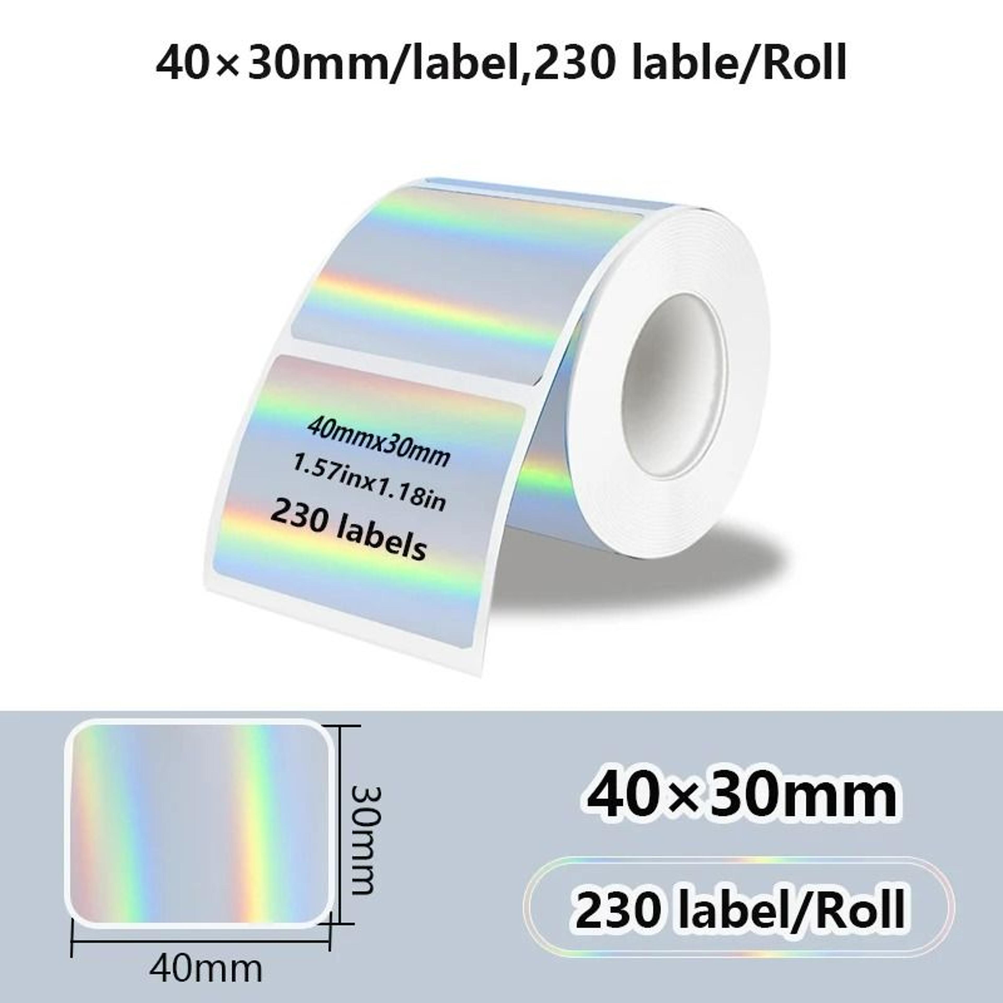 Laser Holographic  Patterned Transparent Thermal Label Rolls 12