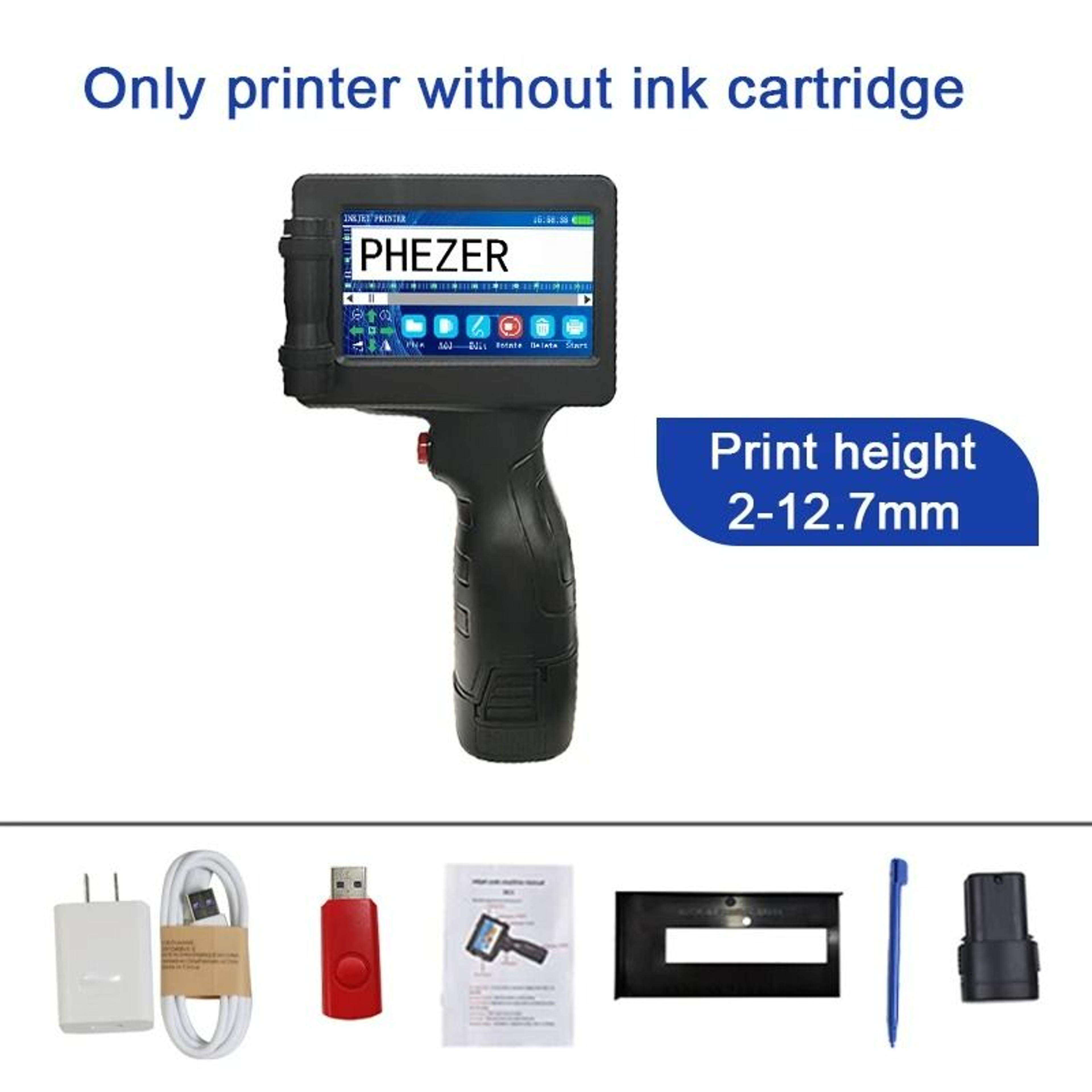 Industrial Handheld Inkjet Printer Kit 05 In Print Height  28 Languages 5