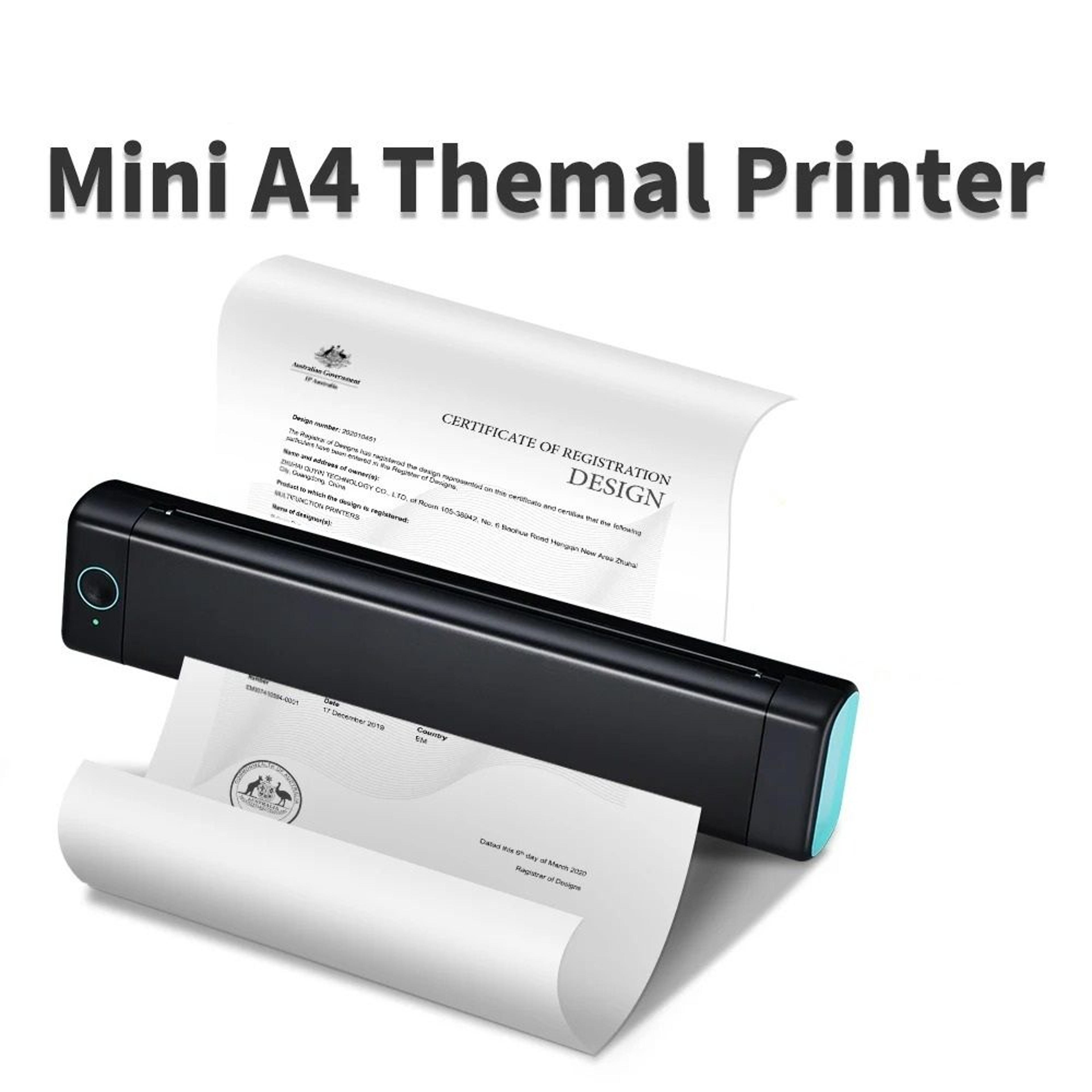 Portable Wireless Thermal A4 Document  Travel Printer 7