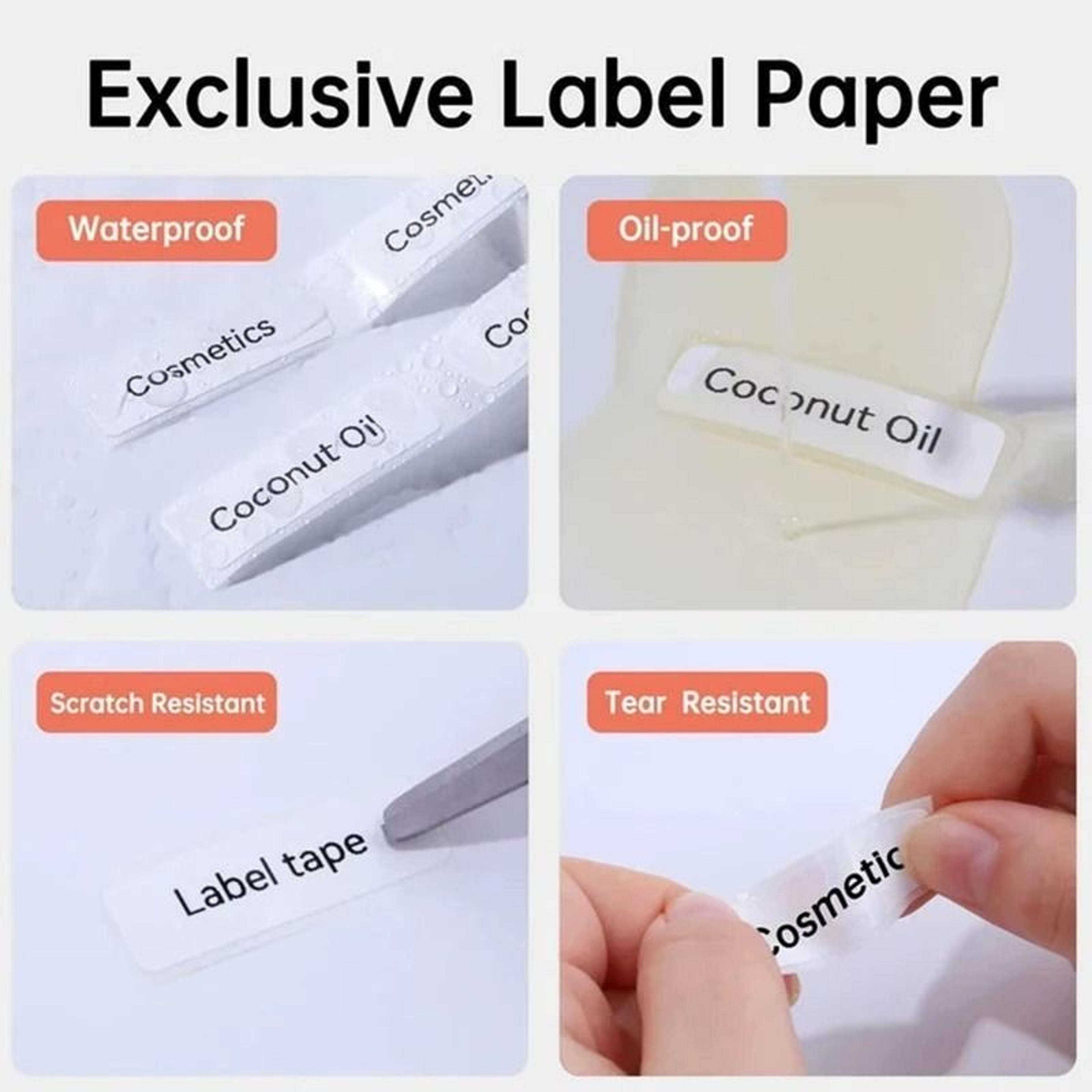 Waterproof Thermal Label Paper Rolls For NiiMbot D11 D110  D101 4