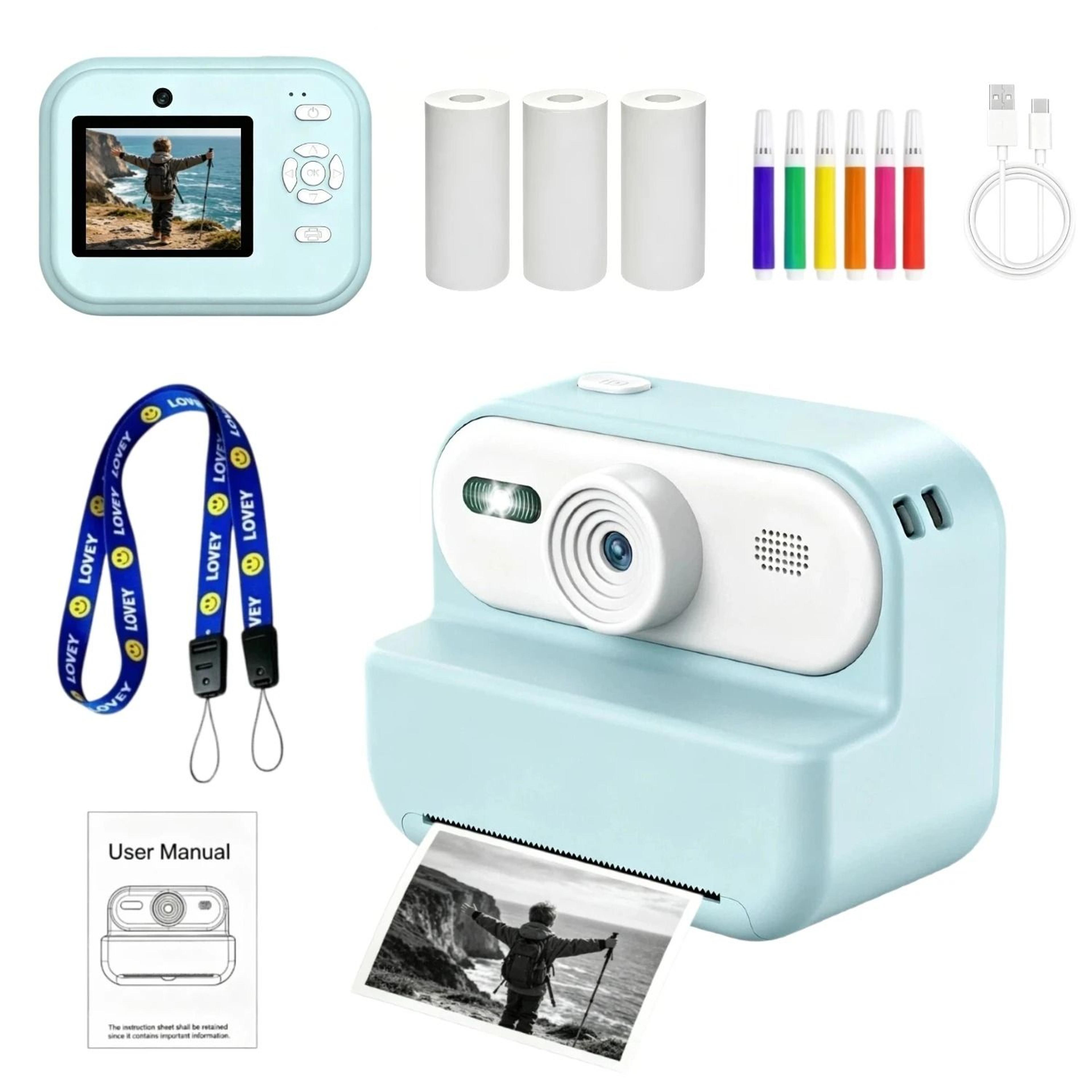kids instant print digital camera & 1080p hd video recorder