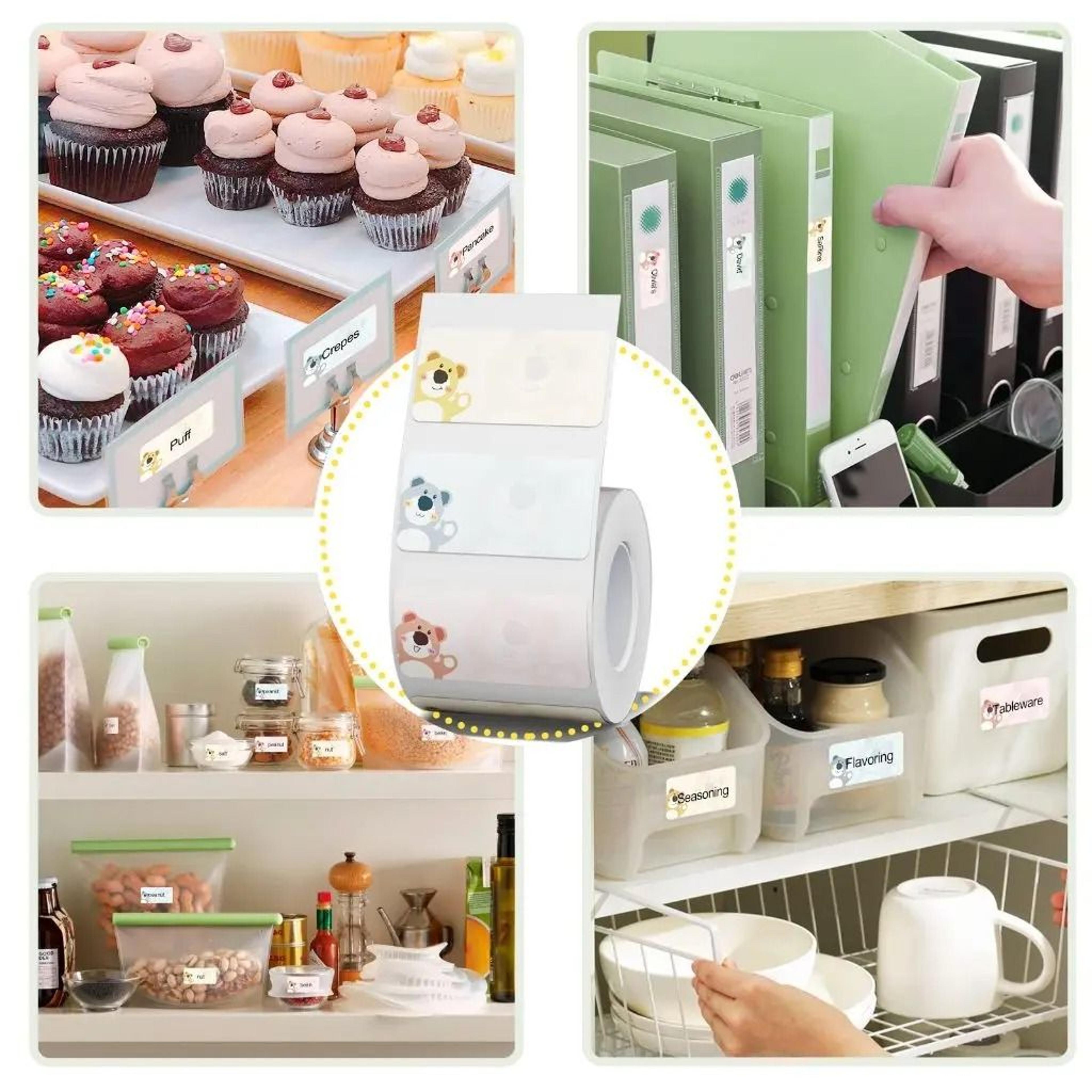 Waterproof Colored  Clear Direct Thermal Label Paper Rolls For NiiMbot B21 B203  B3S 3