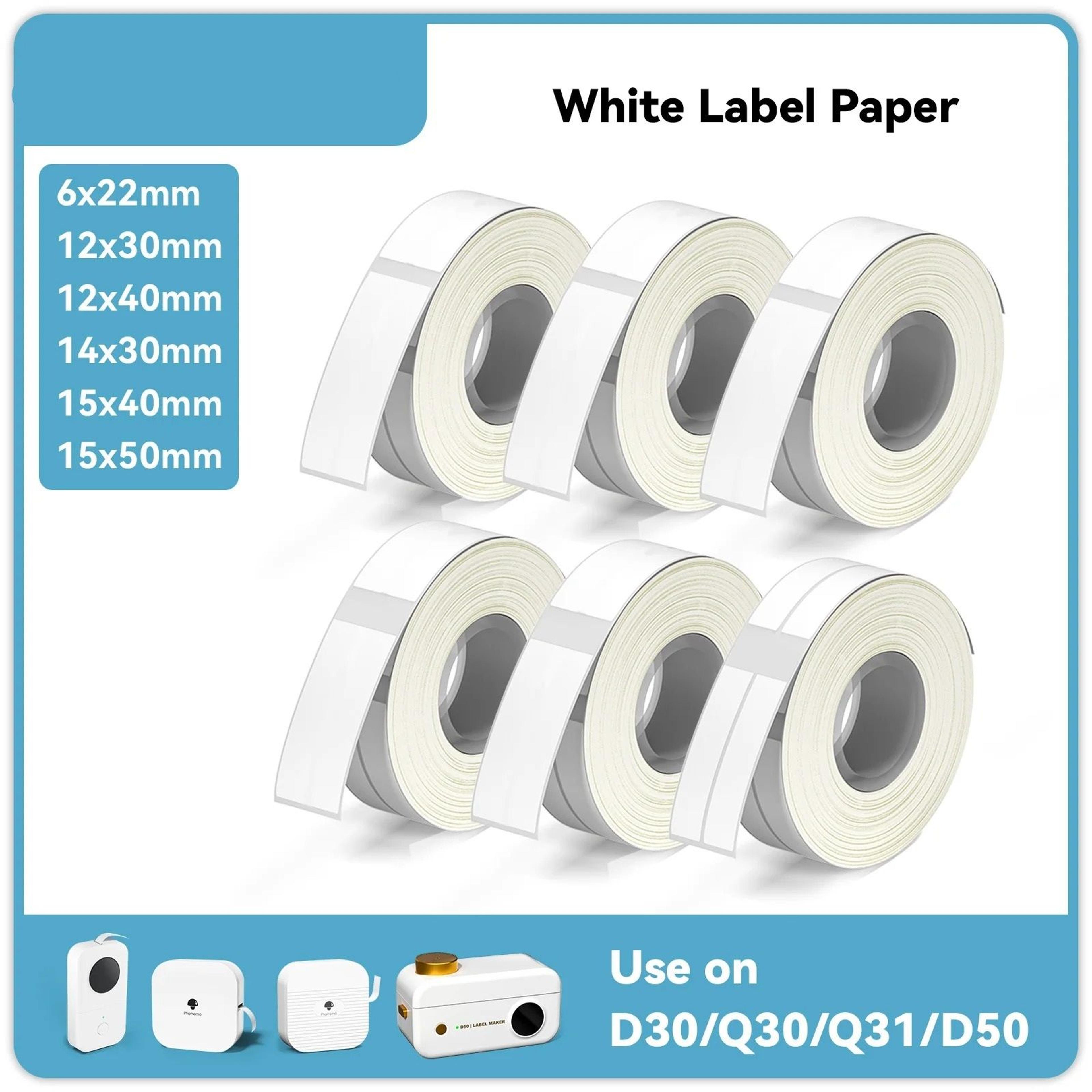 Waterproof Direct Thermal Label Paper Rolls For Phomemo Q30  D30 0