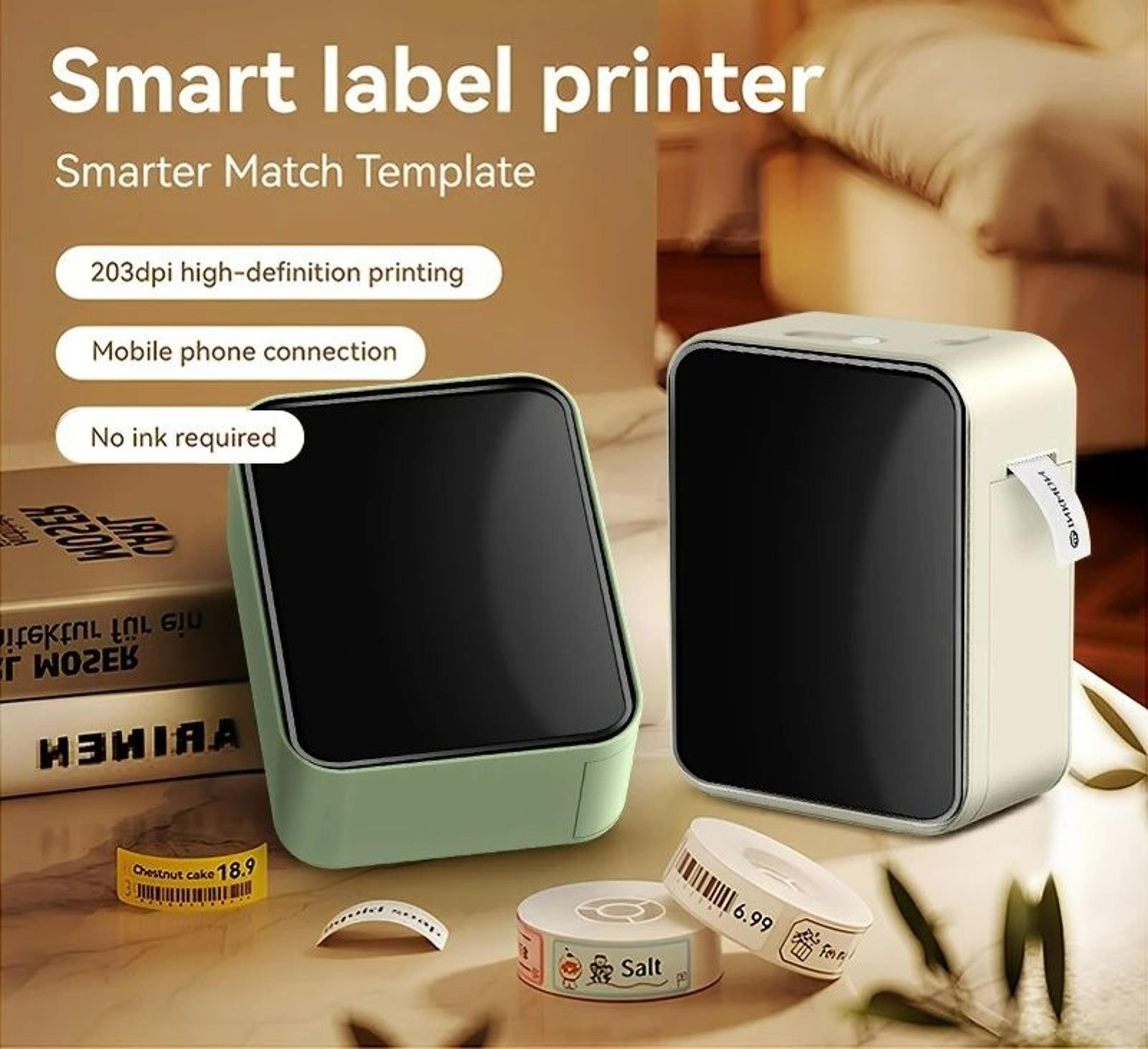 Compact Wireless Pocket Label Maker  DIY Thermal Printer 0
