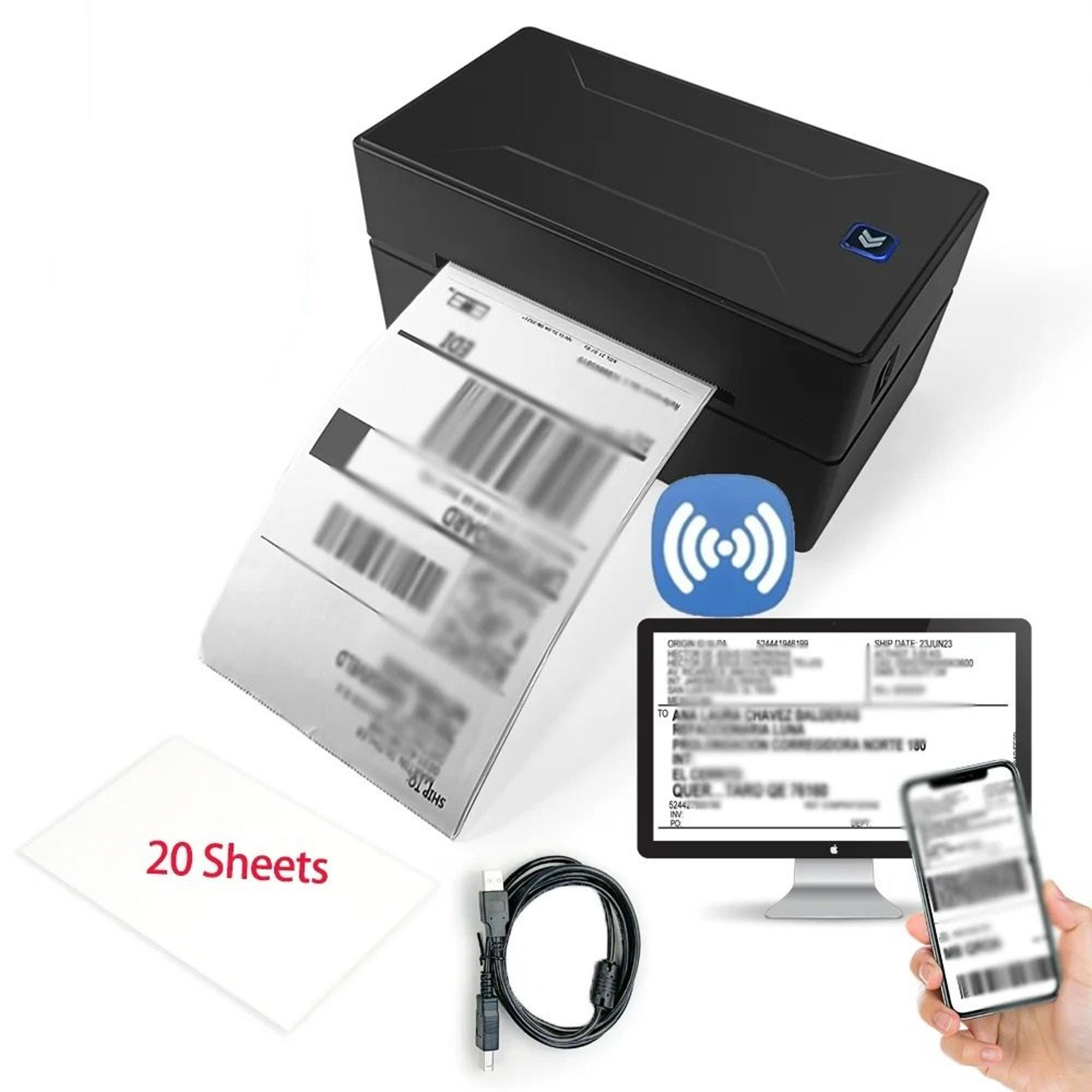 4x6Inch Wireless Thermal Shipping Label Printer 6