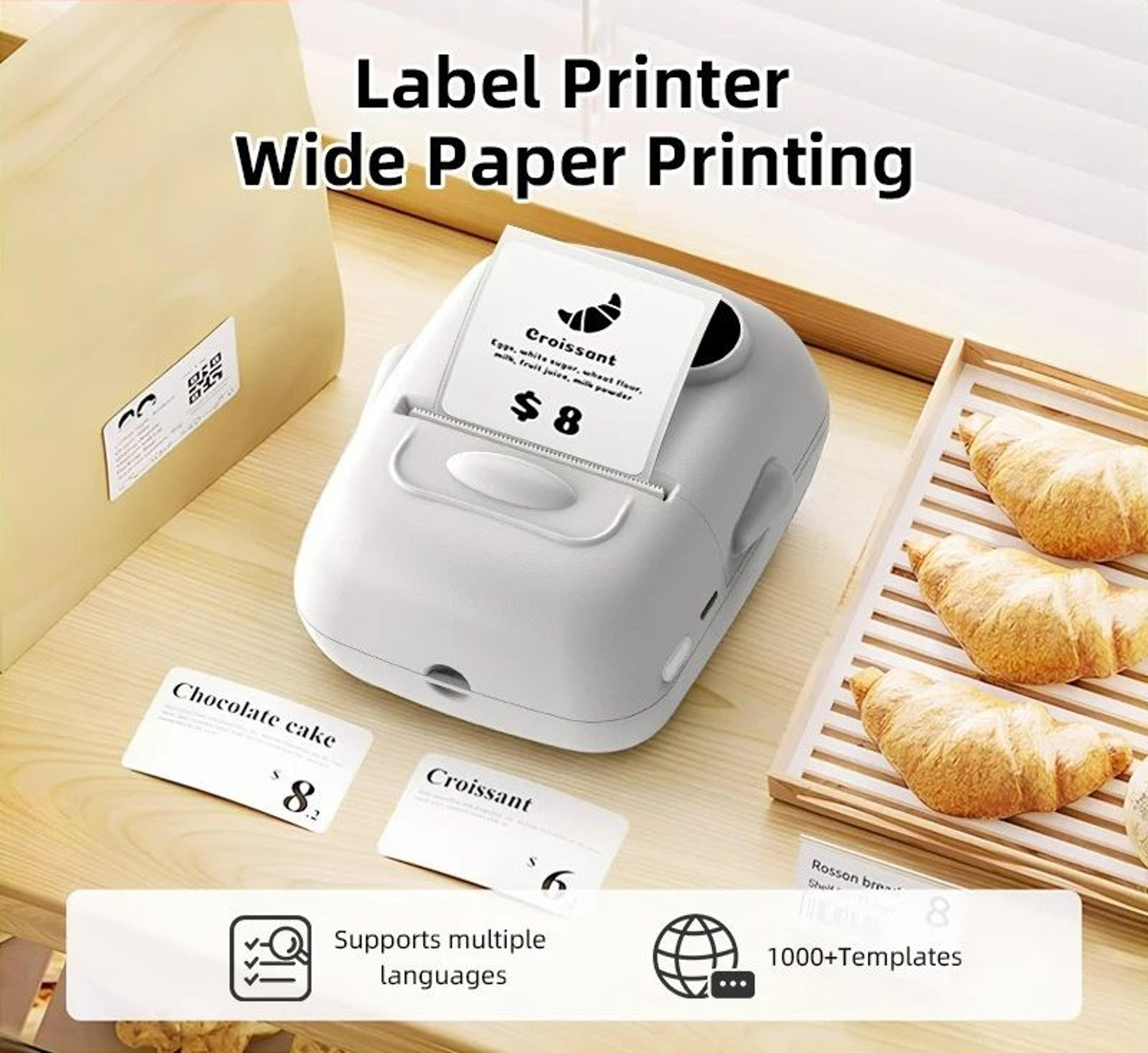 MediumFormat Wireless Thermal Label Printer  DIY Sticker Maker 5