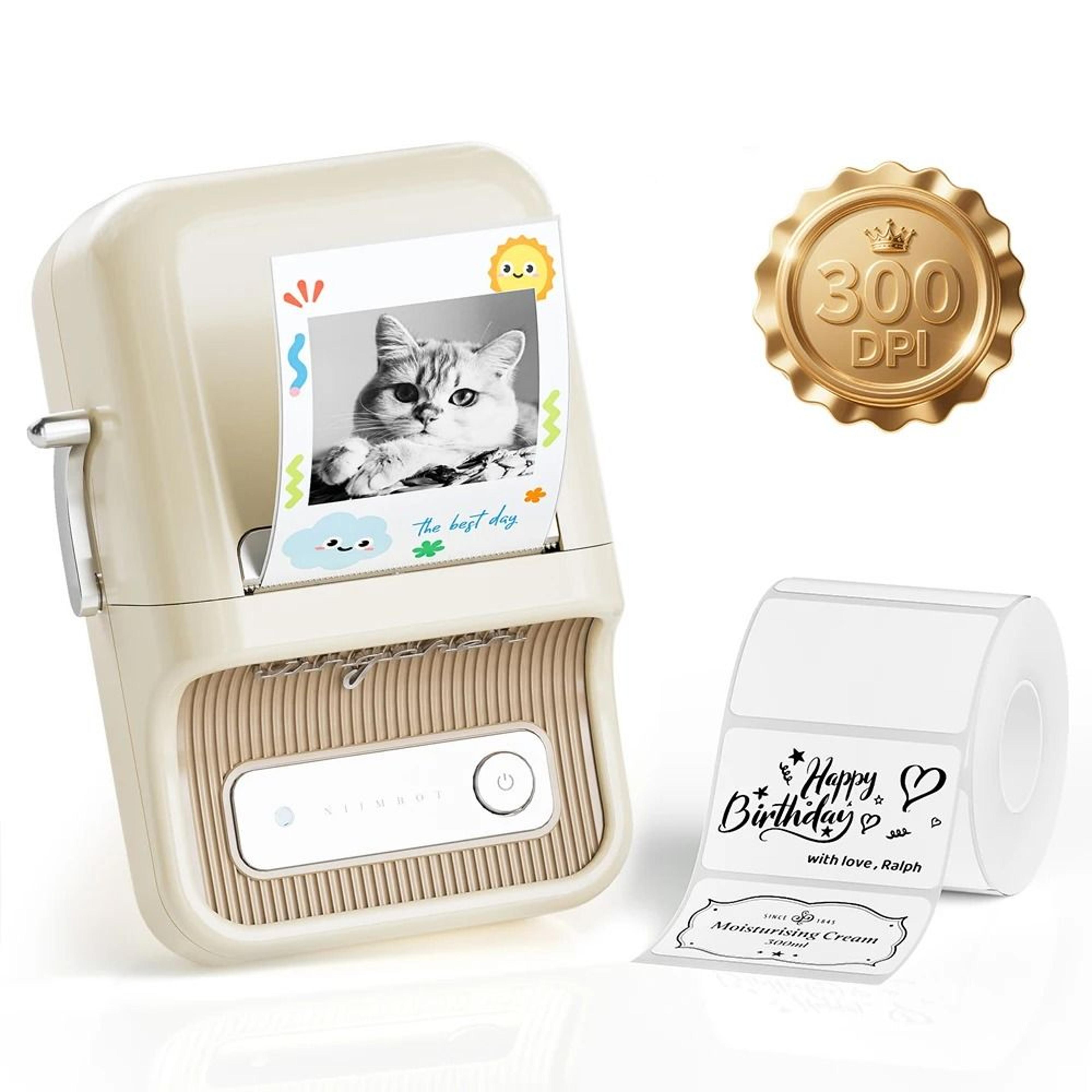 HighResolution 300 DPI Wireless Thermal Label Printer 8