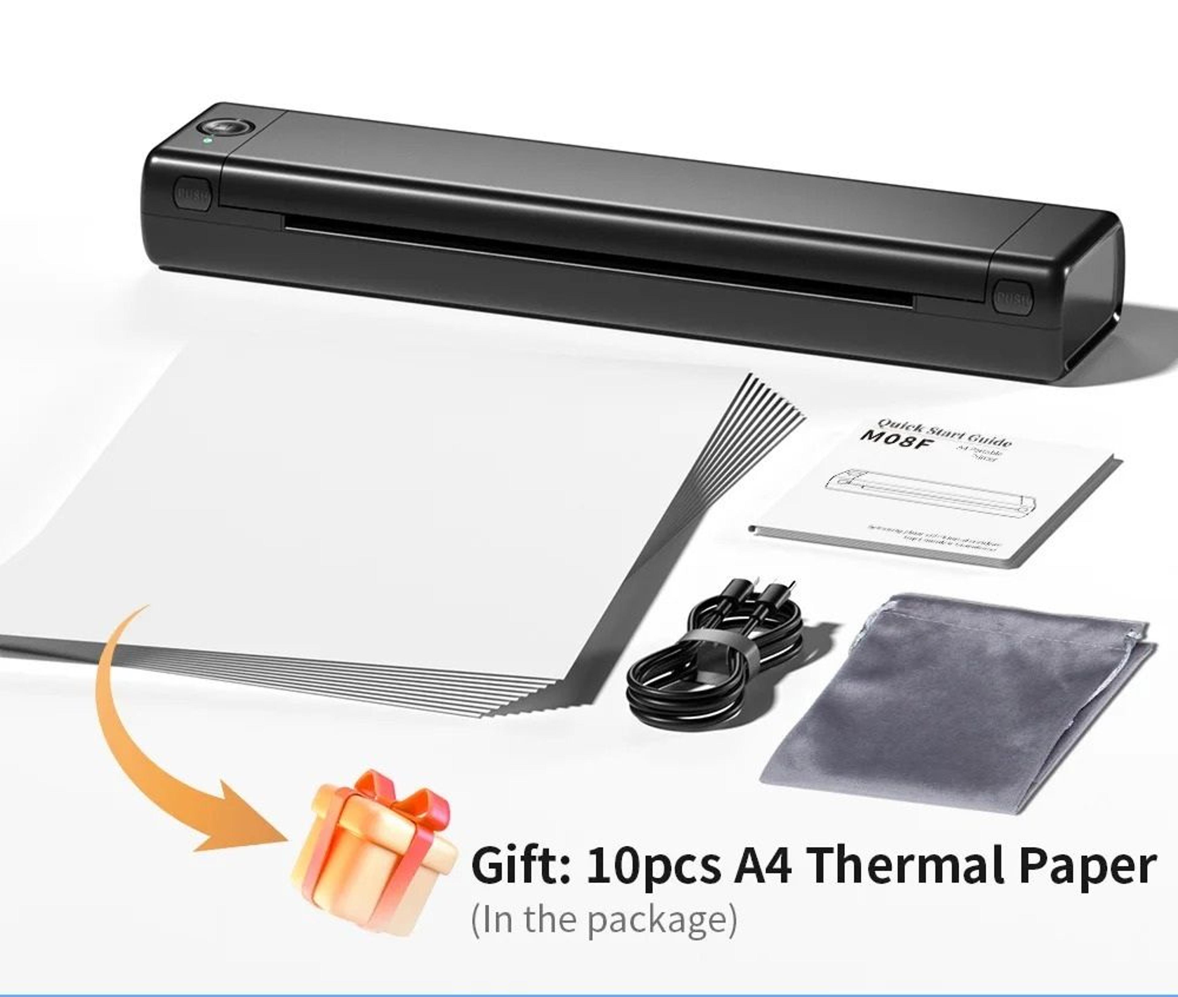 Portable A4 FullPage Wireless Thermal Document Printer 7