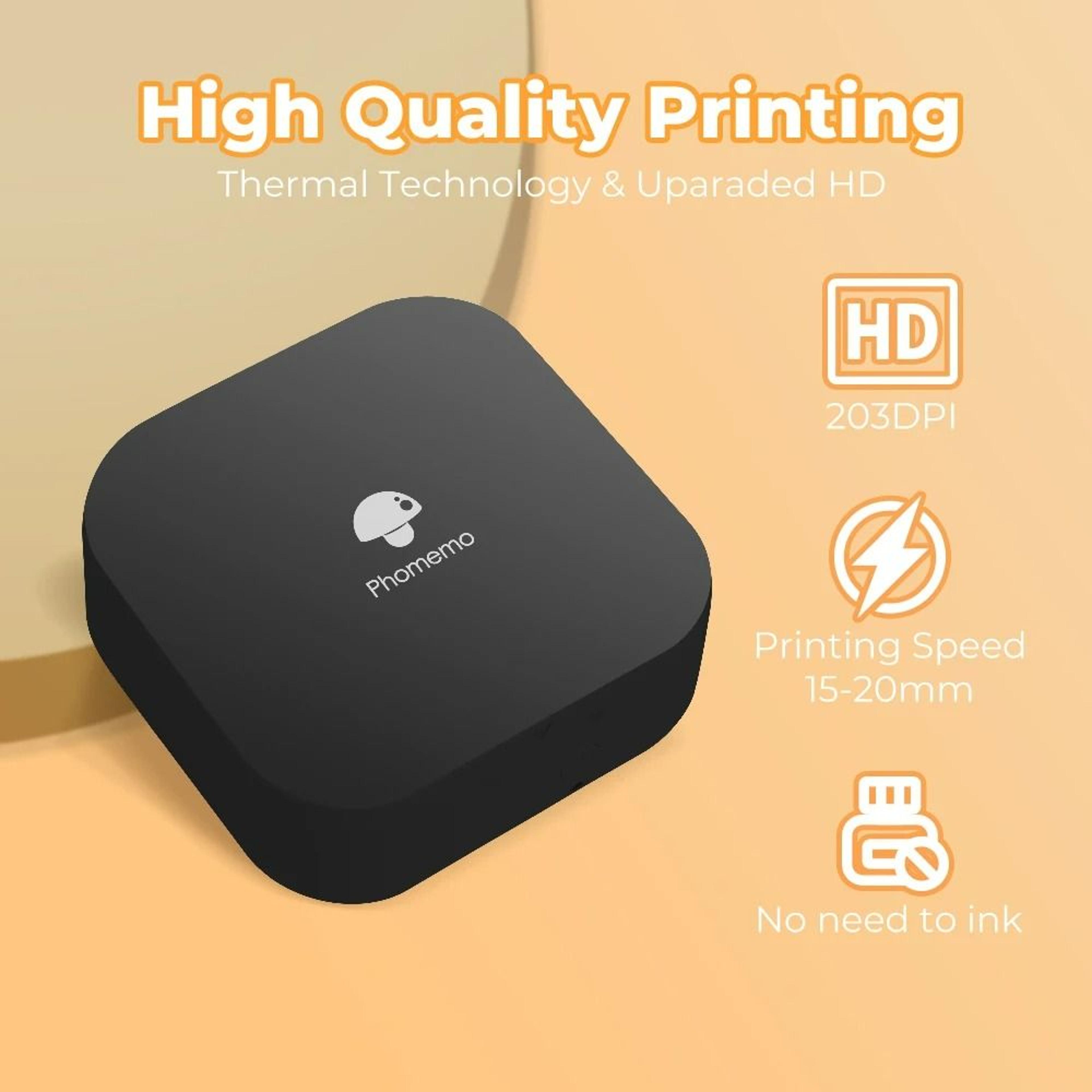mini wireless thermal pocket label printer (continuous & pre-cut media)