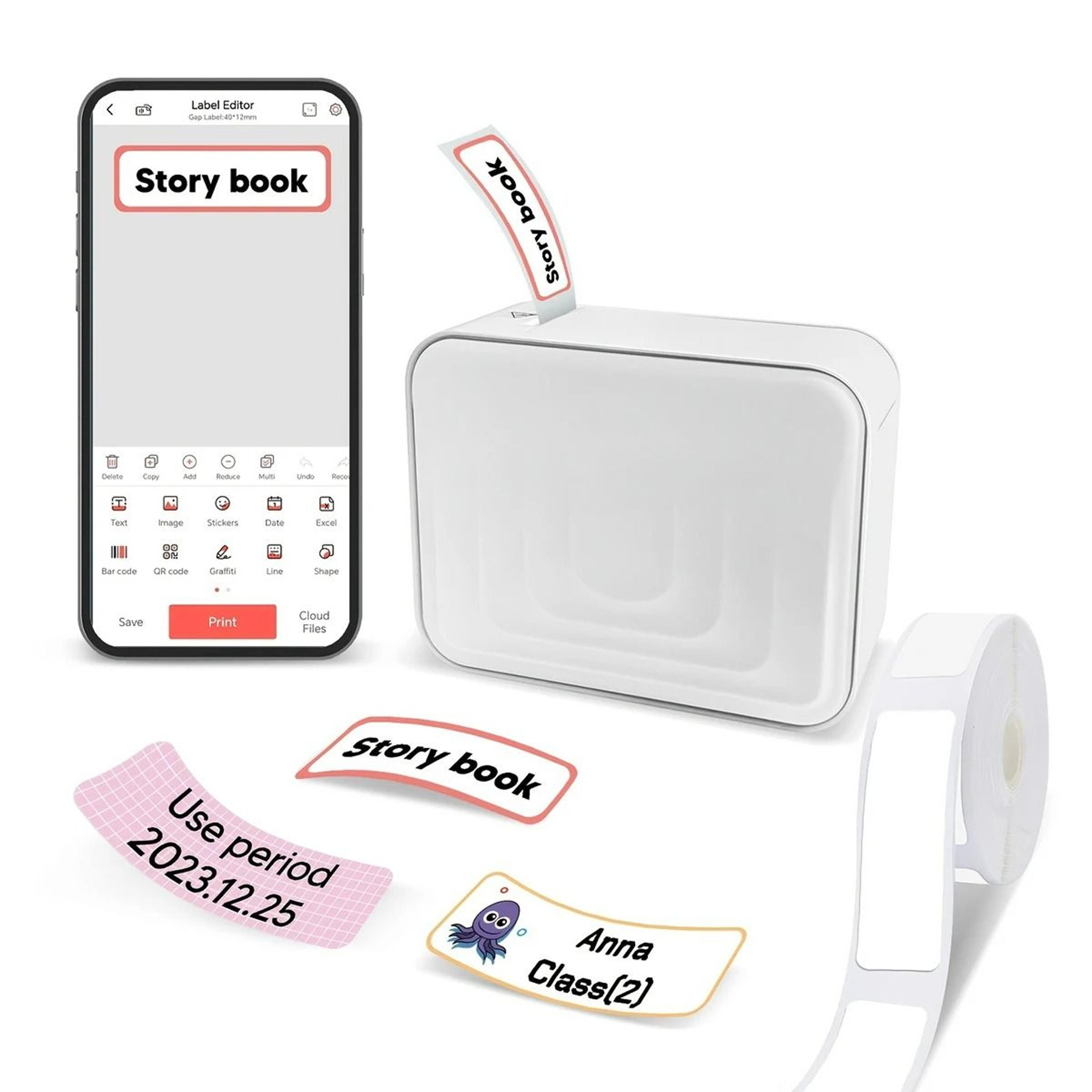 Mini Portable Thermal Bluetooth Label Maker Machine 3