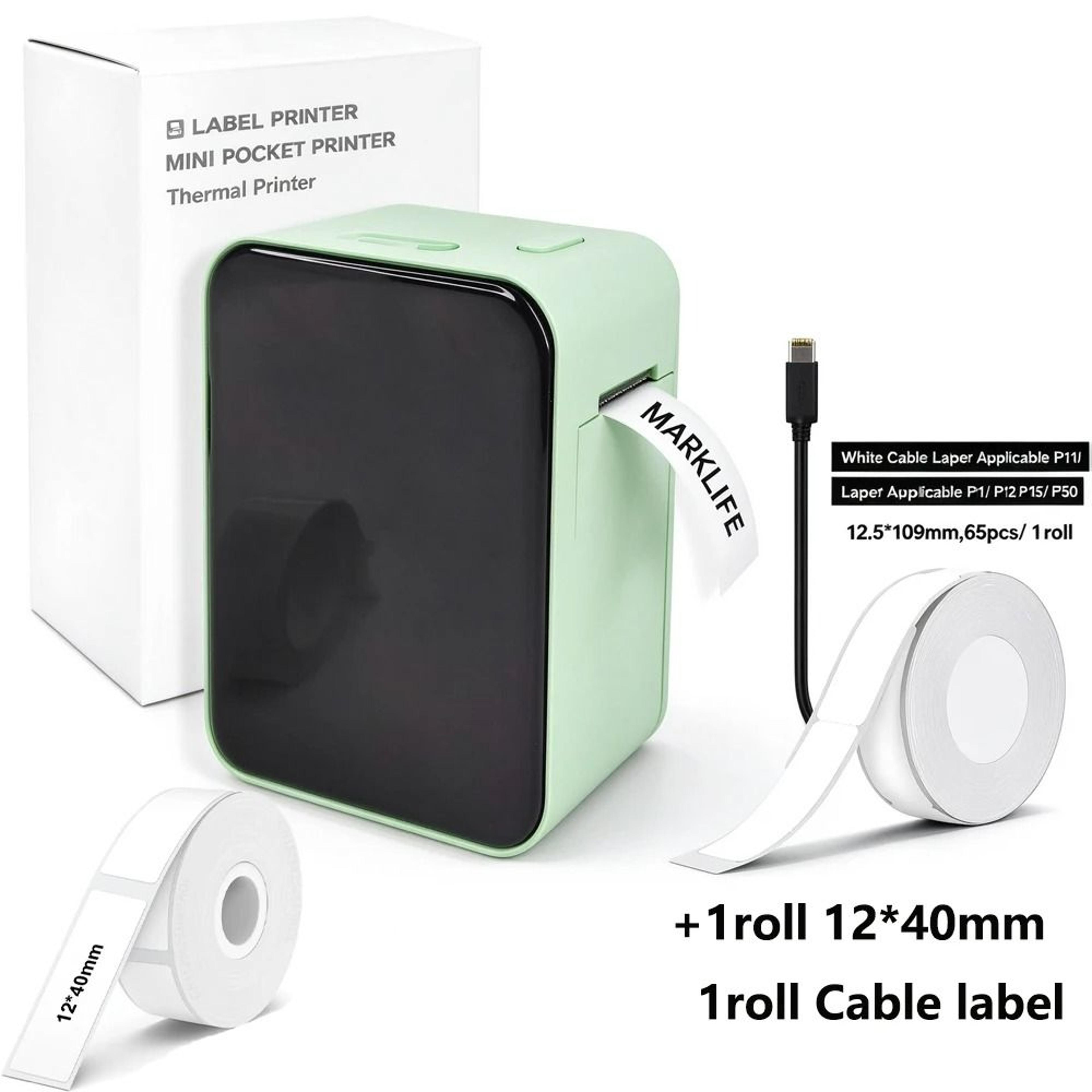 Mini Wireless Bluetooth Thermal Label Printer  Cable Tag Series 7