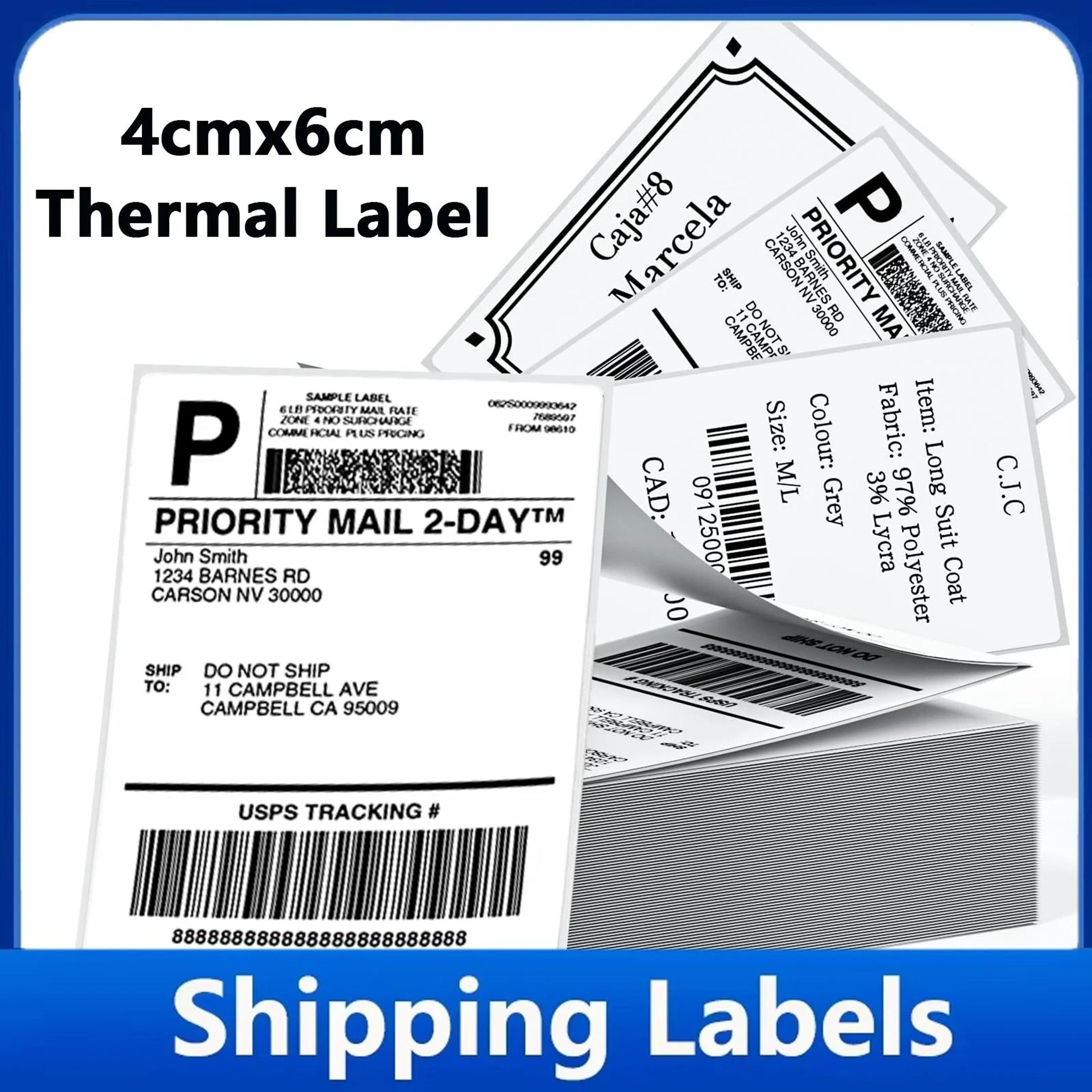Commercial 4x6 Direct Thermal Shipping Label Paper Sheets 100 Sheets Pack 1