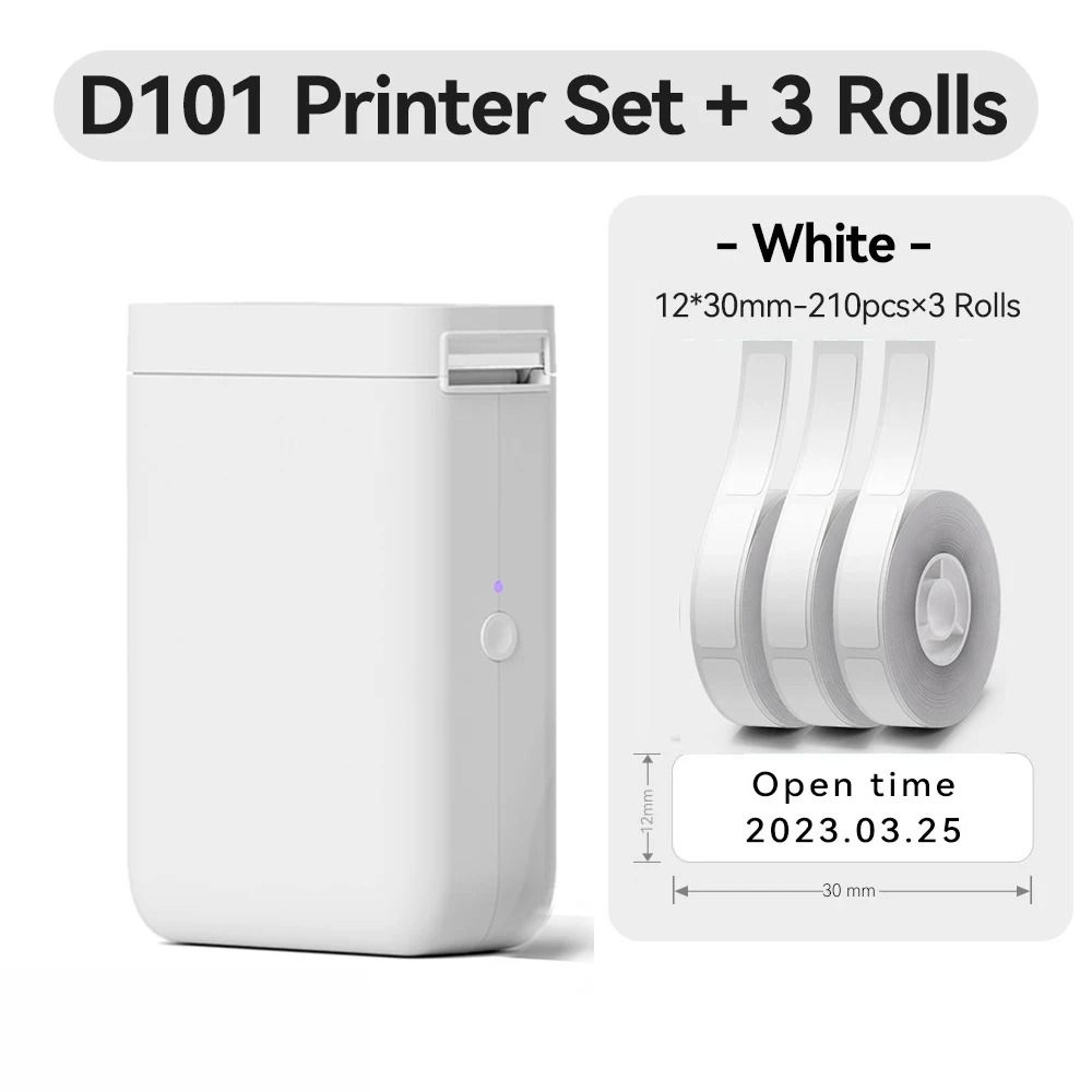 Wireless Direct Thermal Label Printer 10mm25mm Adjustable Format 11
