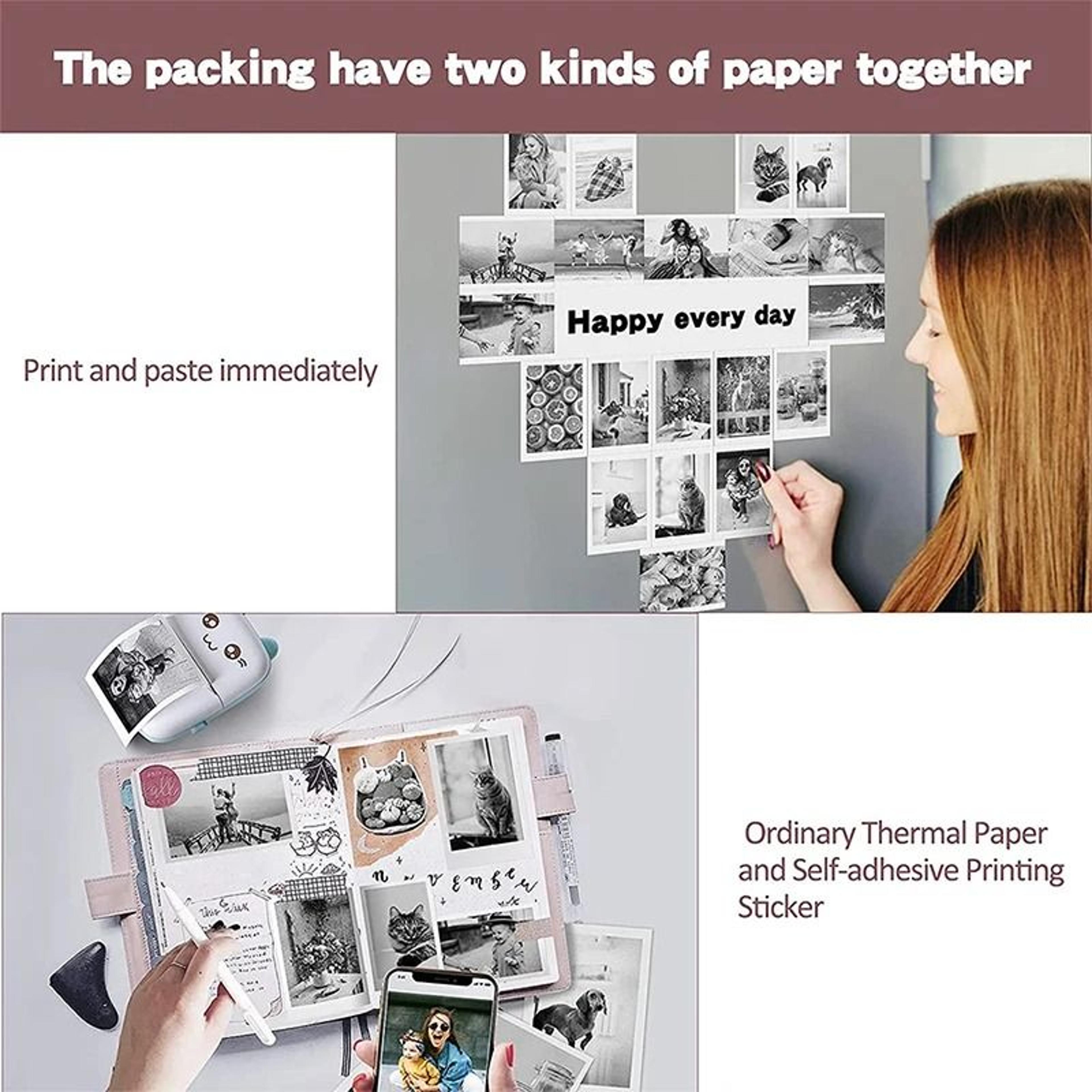 Mini Portable Wireless Bluetooth Thermal Pocket Printer CatBear Design 3